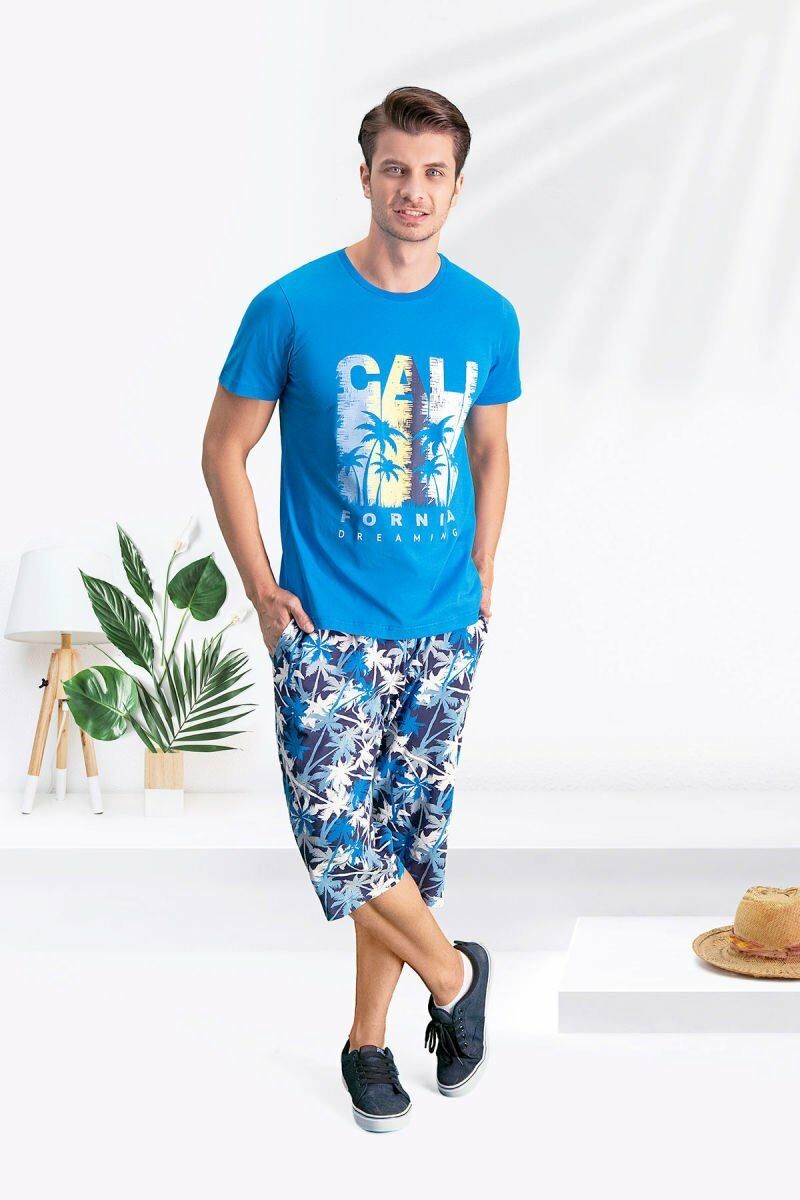 Arnetta 157-5 Kısa Kollu Erkek Kapri Pijama Takımı