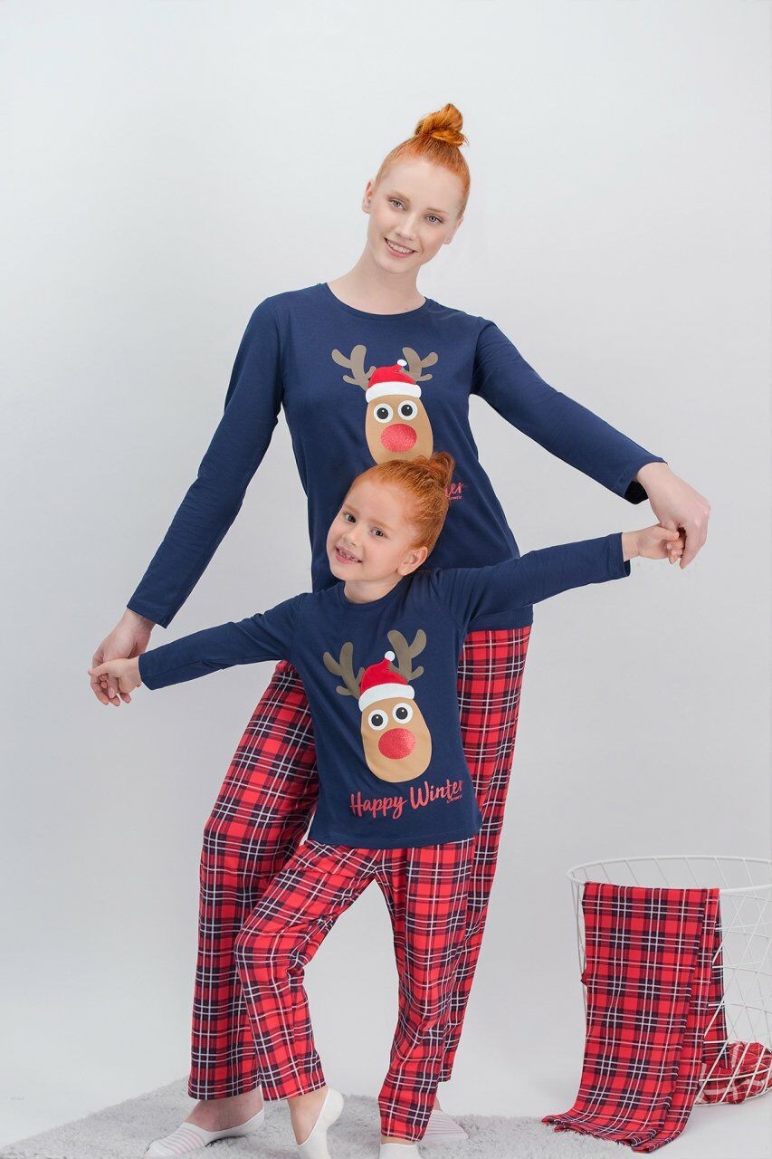 Arnetta 385-S-V1 La La Happy Winter Kadın Uzun Kol Pijama Takımı