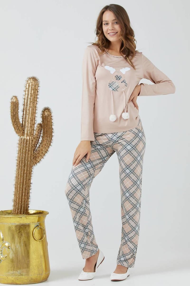 Sementa 74521 Uzun Kol Bayan Pijama Takımı