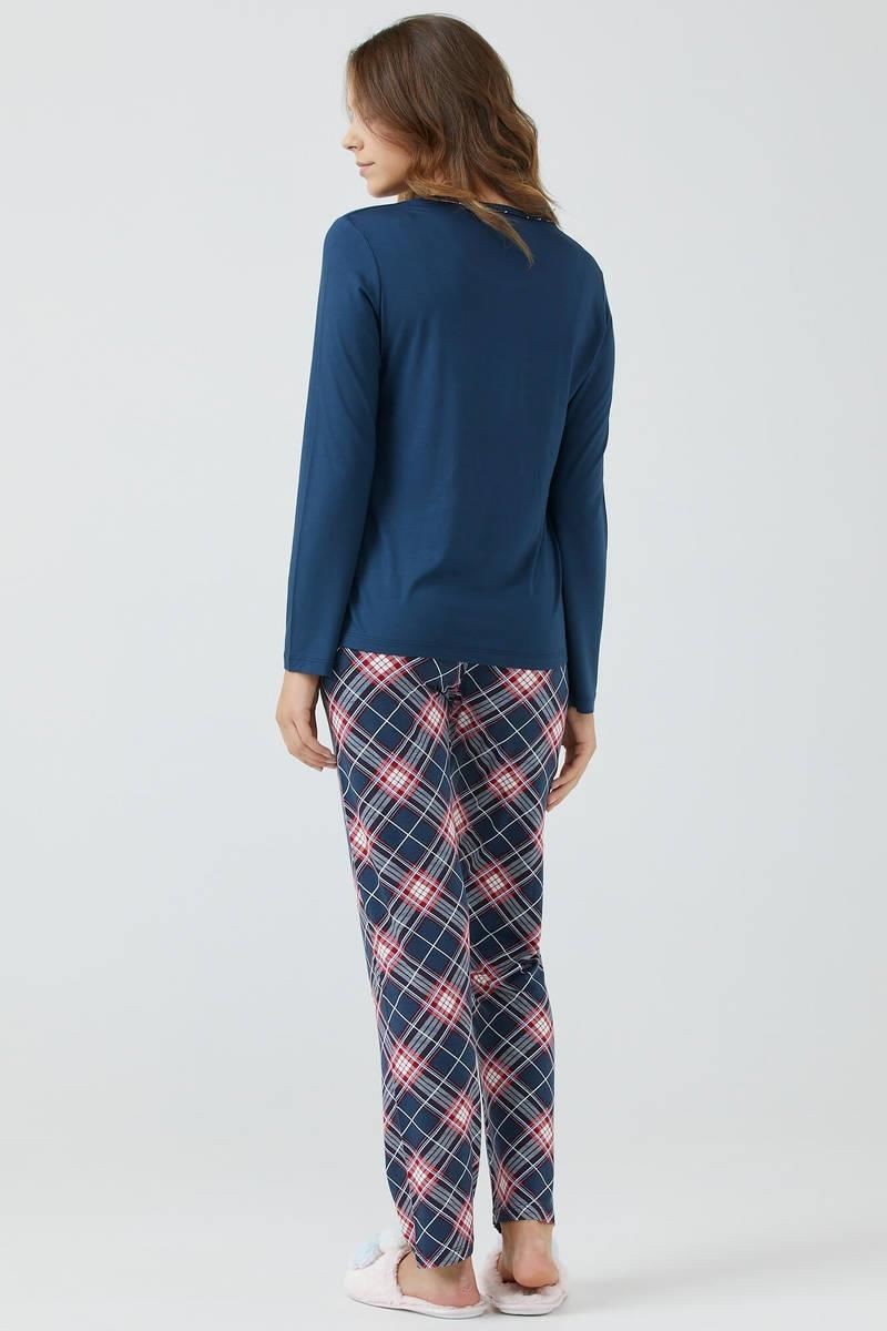 Sementa 74521 Uzun Kol Bayan Pijama Takımı