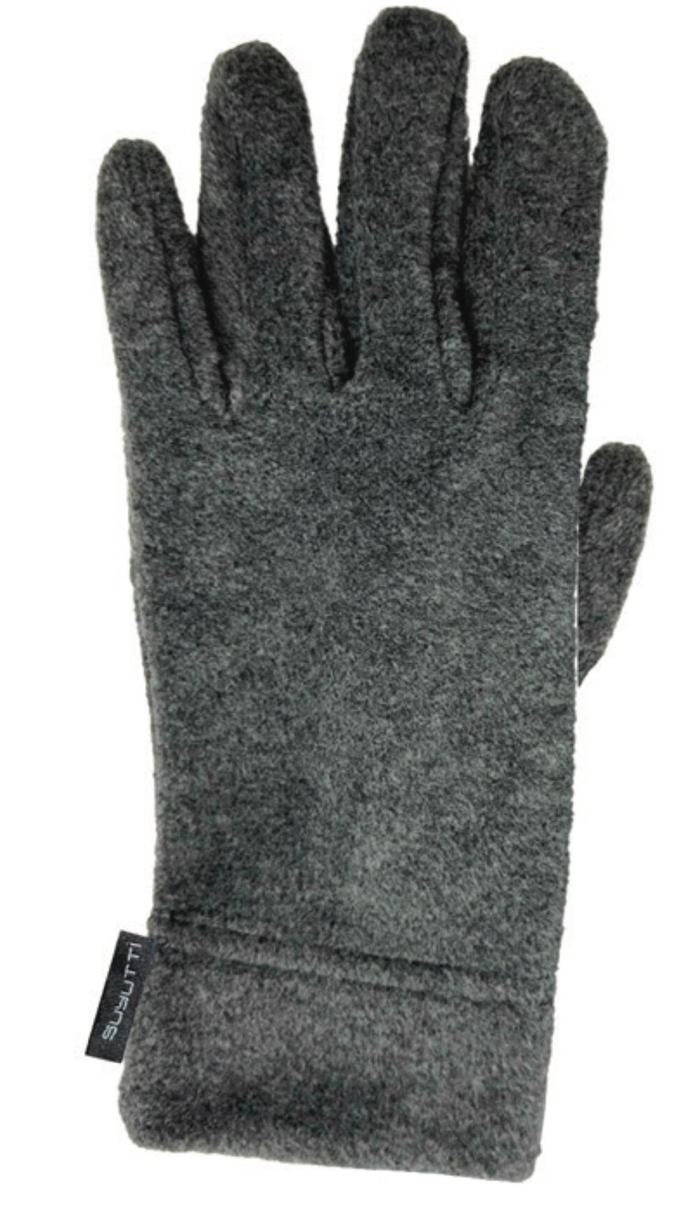 Suyutti K530-02 Bayan Bileği Bantlı Polar Eldiven  - Siyah - STD
