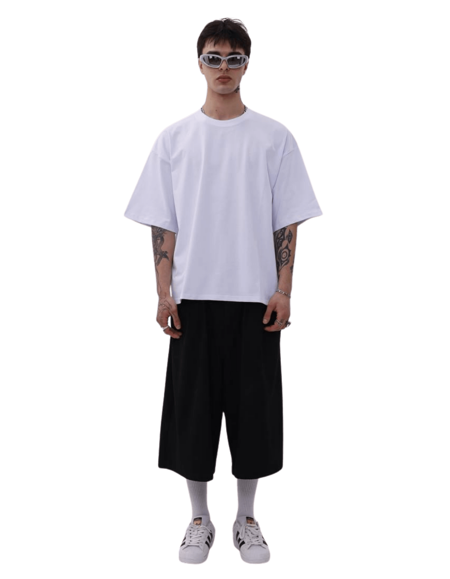 VOE OVERSIZE T'SHIRT - BEYAZ