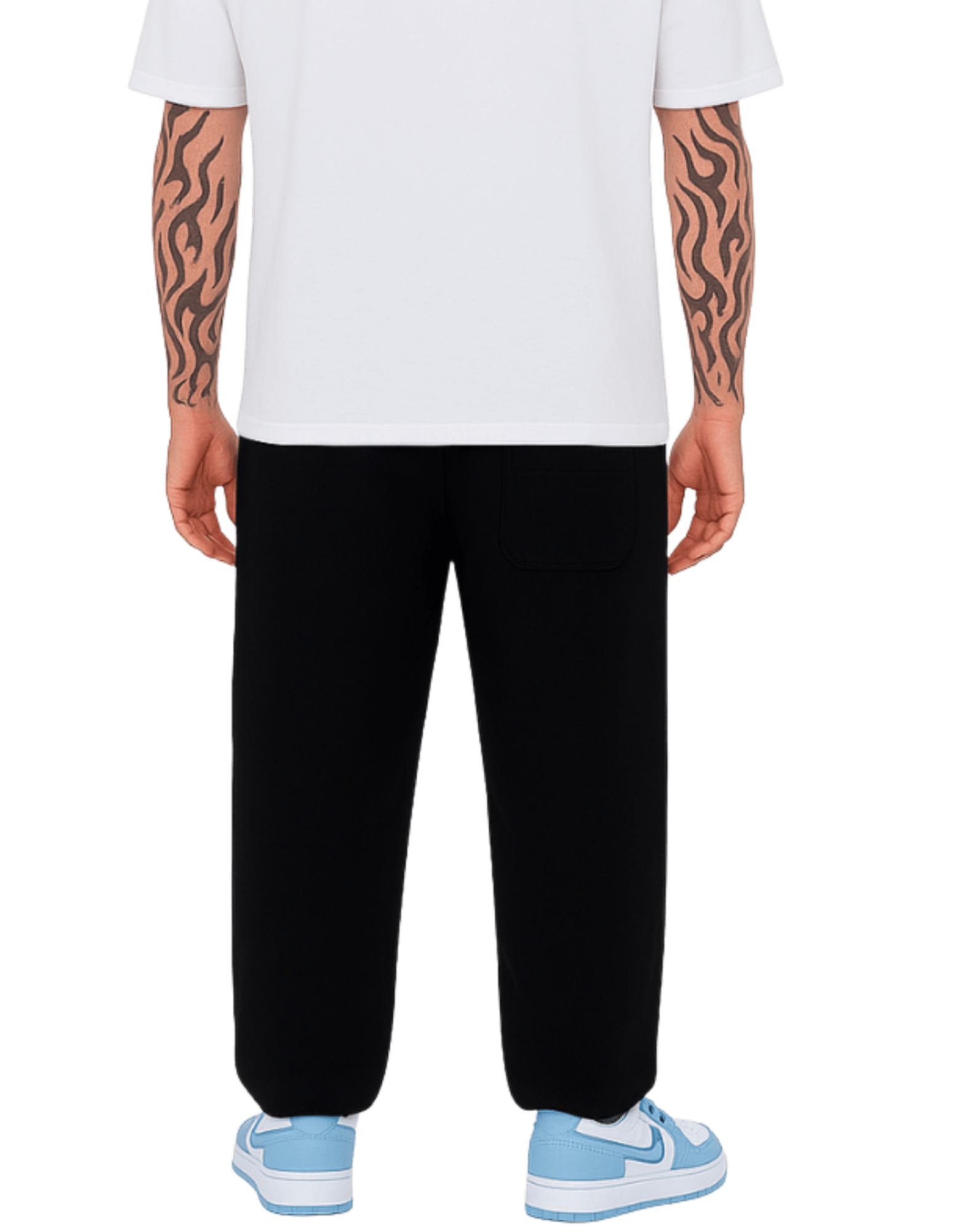 voe Kışlık Unisex Baggy Fit Oversize Ayarlanabilir Paça Eşofman Altı