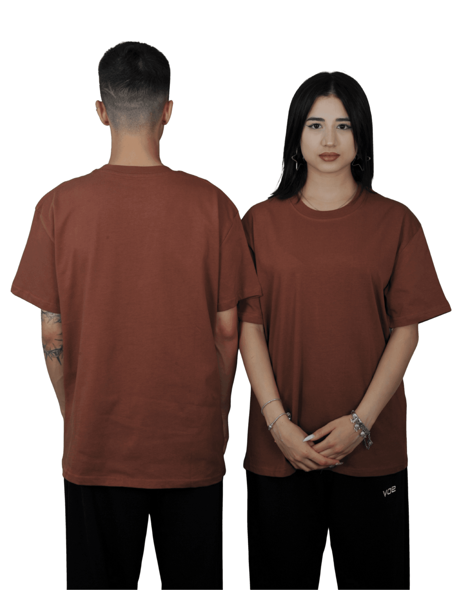 VOE BASIC T'SHIRT - KAHVERENGİ