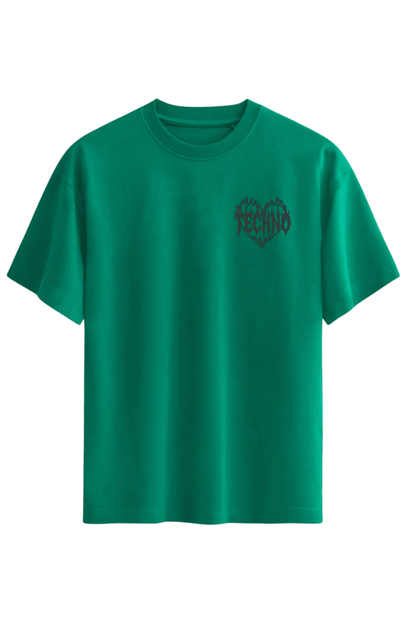 VOE TECHNO OVERSIZE T'SHIRT - YEŞİL