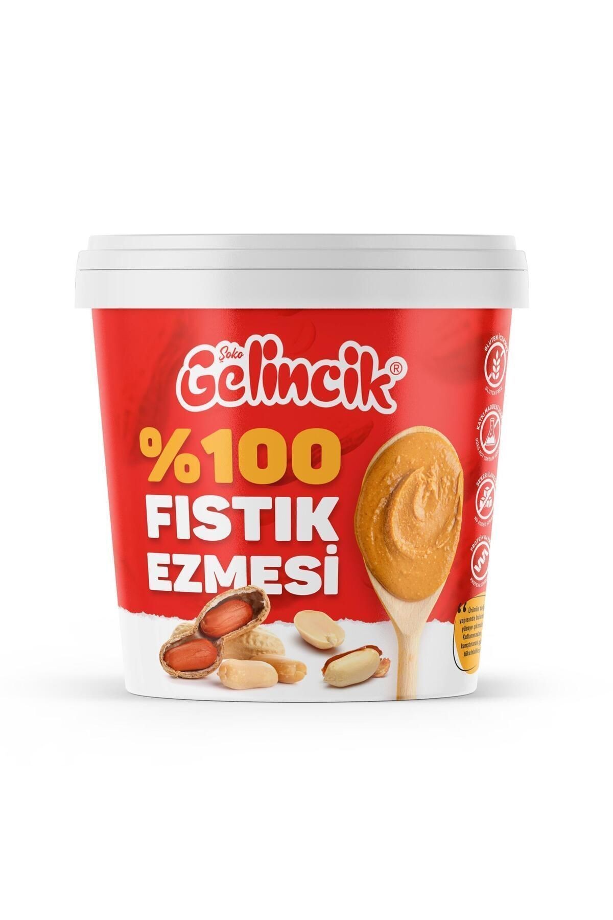 Fıstık Ezmesi Şekersiz %100 Saf Doğal Katkısız Taze Çekim Glutensiz Doğal Fıstık Ezmesi 1 KG