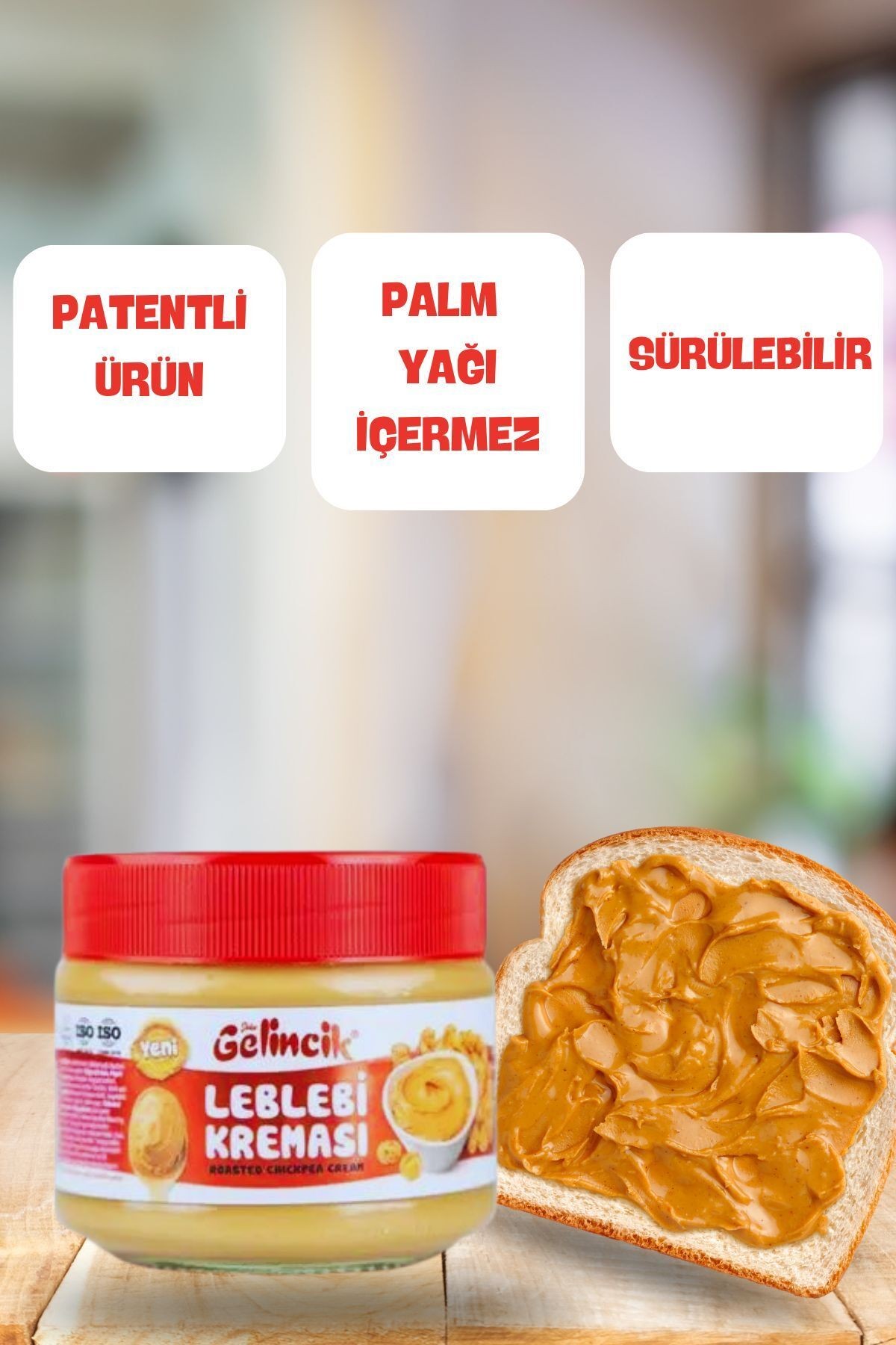 Kahvaltılık Sürülebilir Doğal Katkısız 320gr Özel Üretim Orijinal Leblebi Kreması
