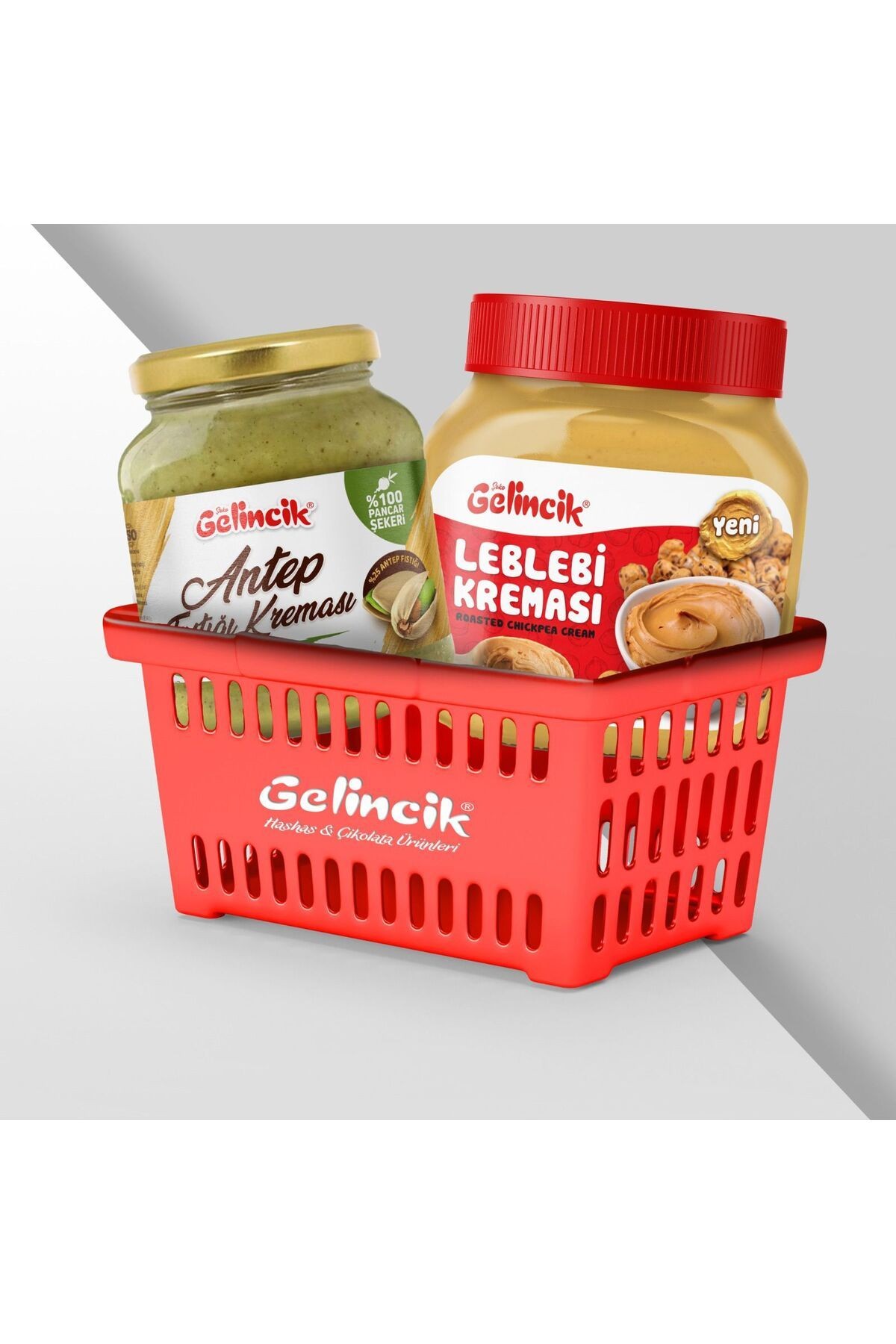 320gr Antep Fıstığı Kreması Ve 650gr Leblebi Kreması Ramazan Sepeti