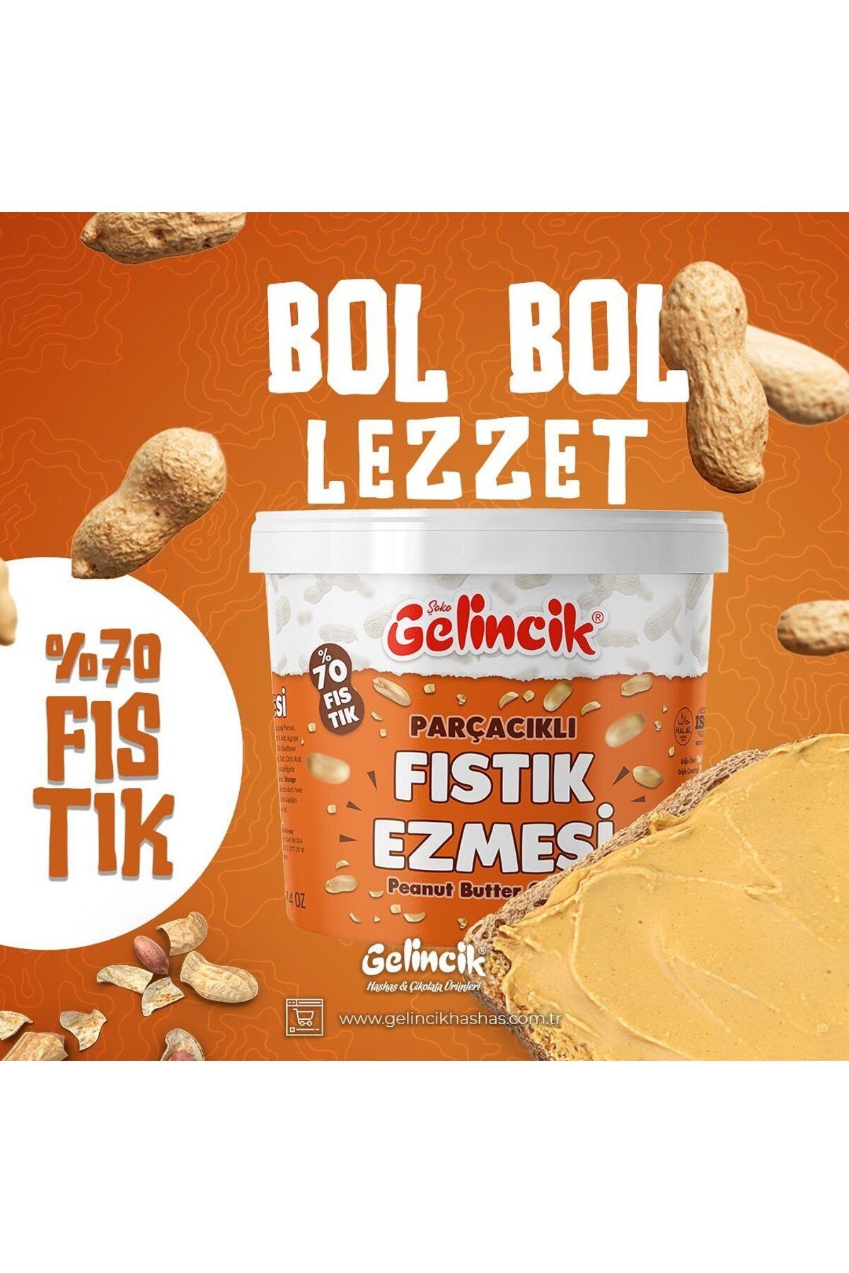 320gr Leblebi Kreması 320gr Haşhaş Kreması ve 300gr Parçacıklı Fıstık Ezmesi