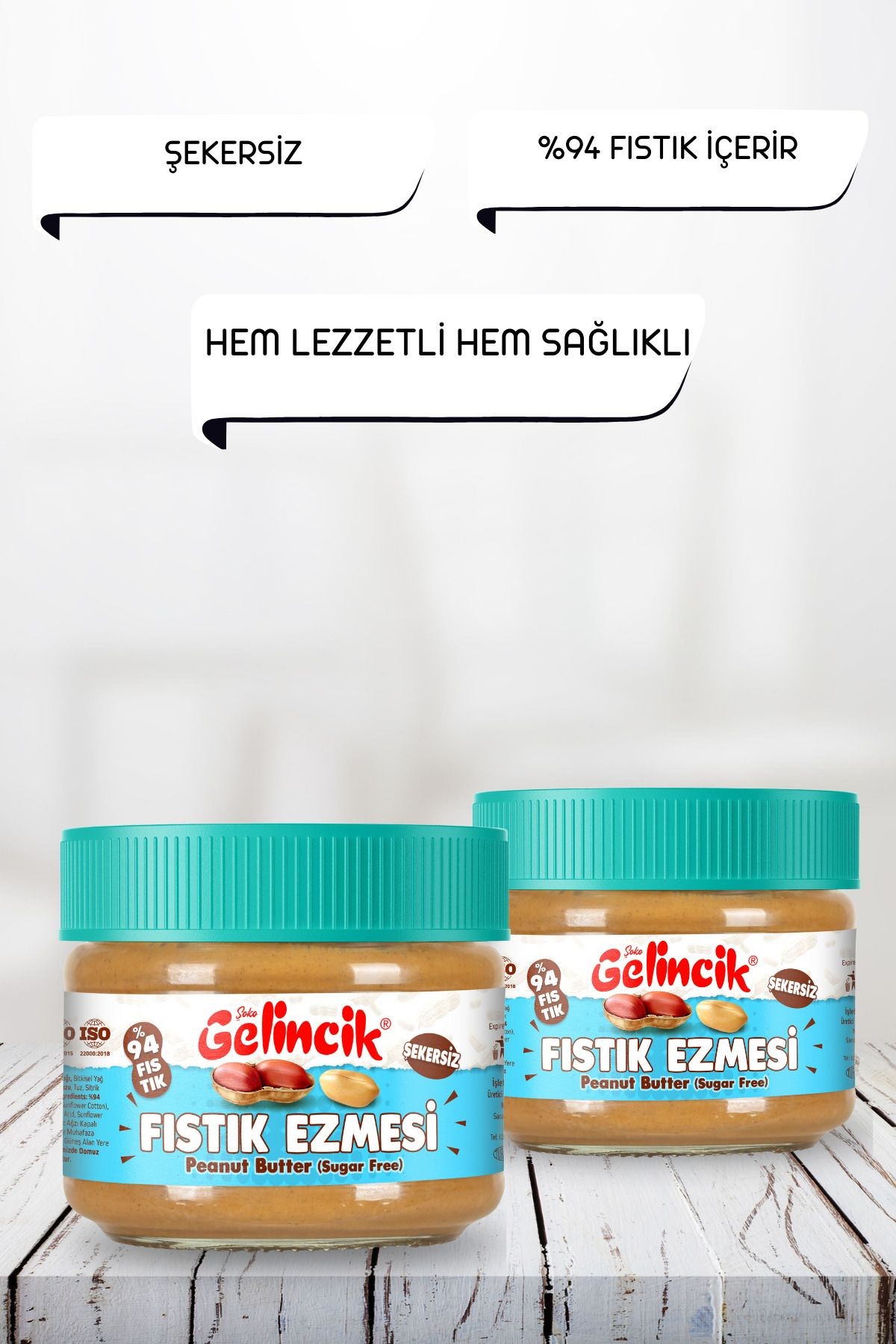 Kahvaltılık Sürülebilir Doğal Katkısız 320gr Özel Üretim Şekersiz Fıstık Ezmesi Krem