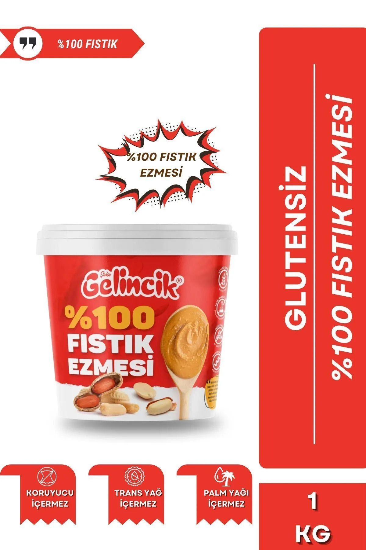 2'li Set 320G Leblebi Kreması ve 1KG Şekersiz %100 Saf Katkısız Taze Çekim Glutensiz Fıstık Ezmesi