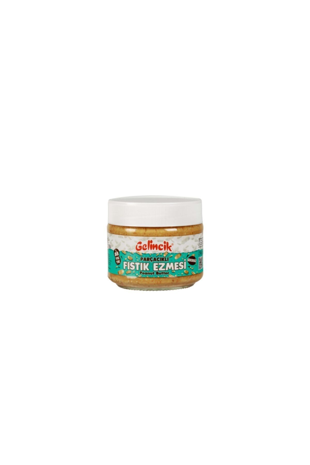 Kahvaltılık Sürülebilir Doğal Katkısız 320gr Özel Üretim Şekersiz Parçacıklı Fıstık Ezmesi