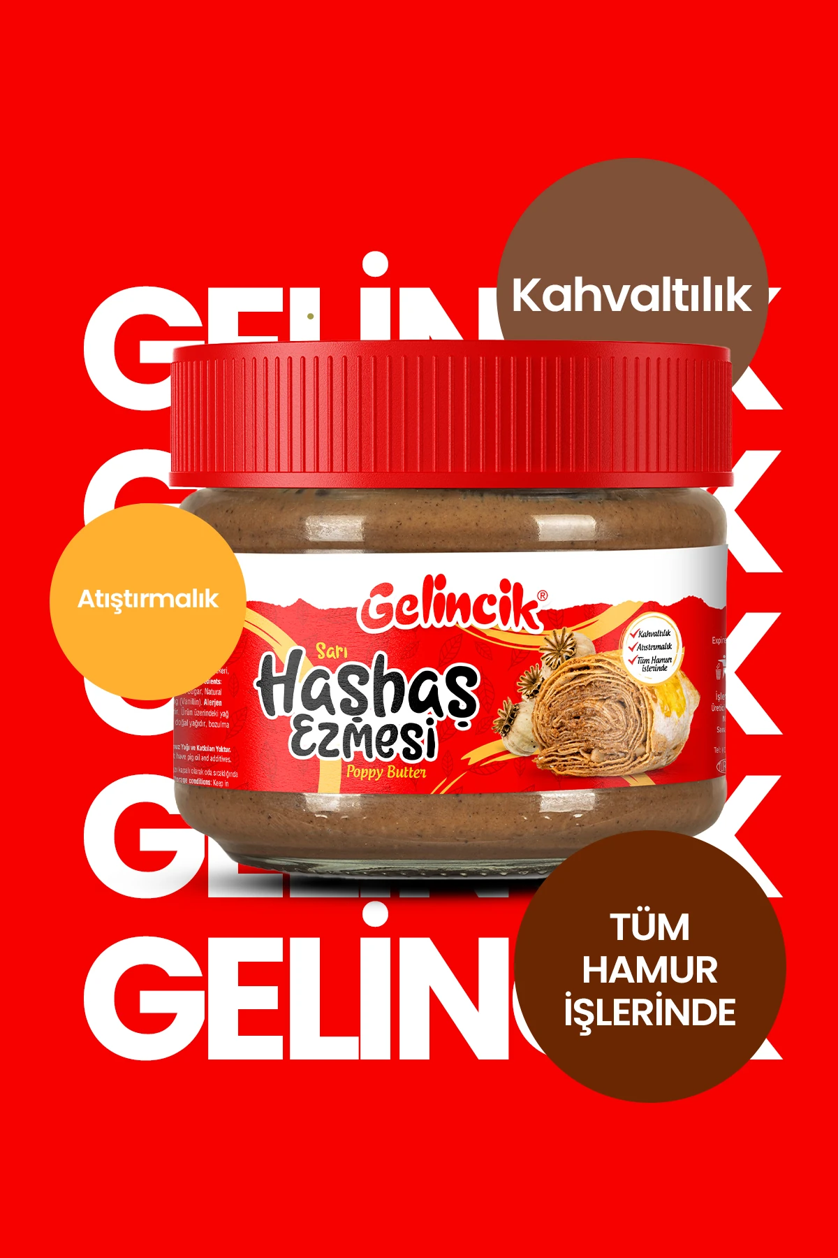 Sarı Haşhaş Ezmesi 300 Gr Kavanoz
