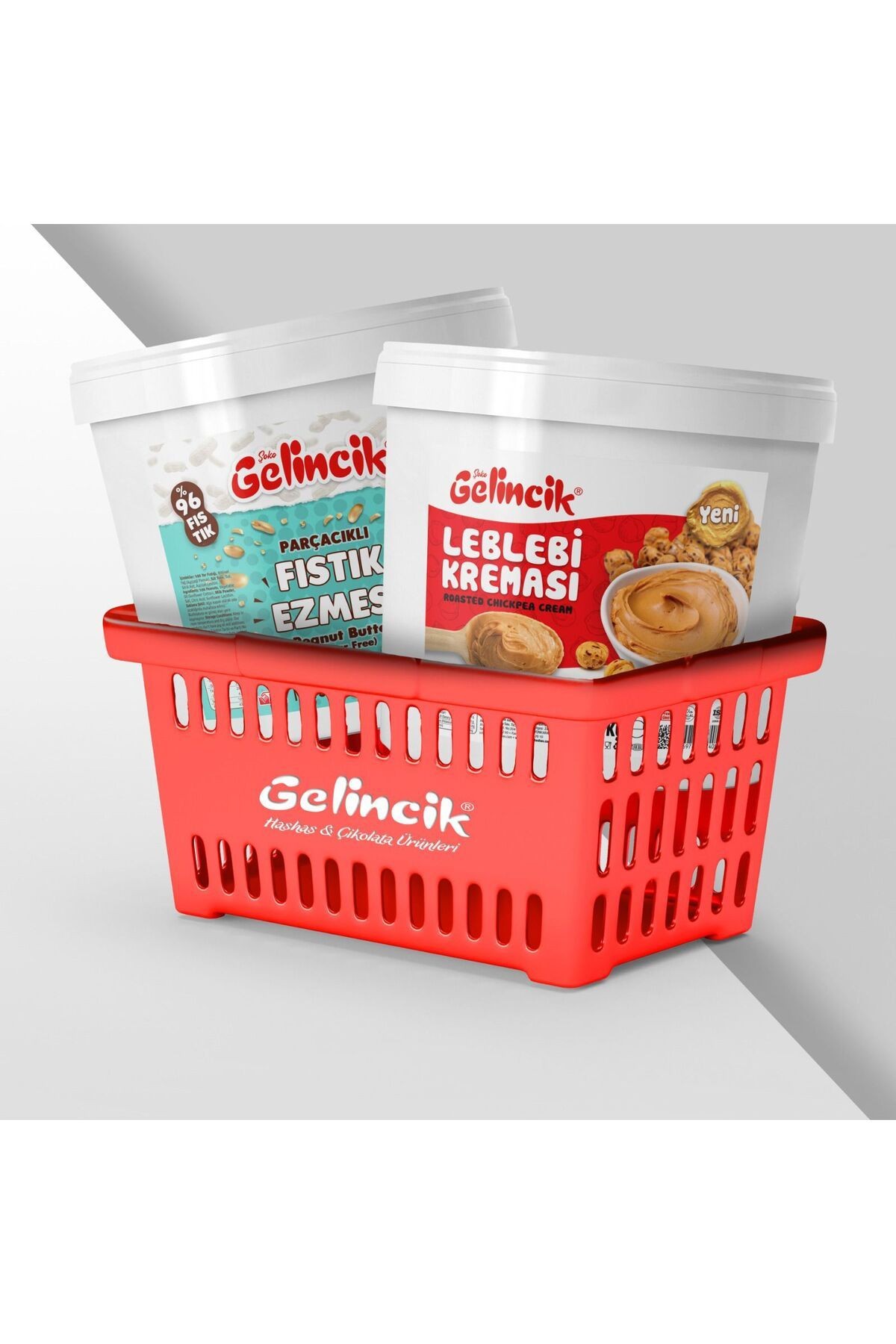 5Kg Parçacıklı Fıstık Ezmesi ve 5Kg Leblebi Kreması Kasım Sepeti