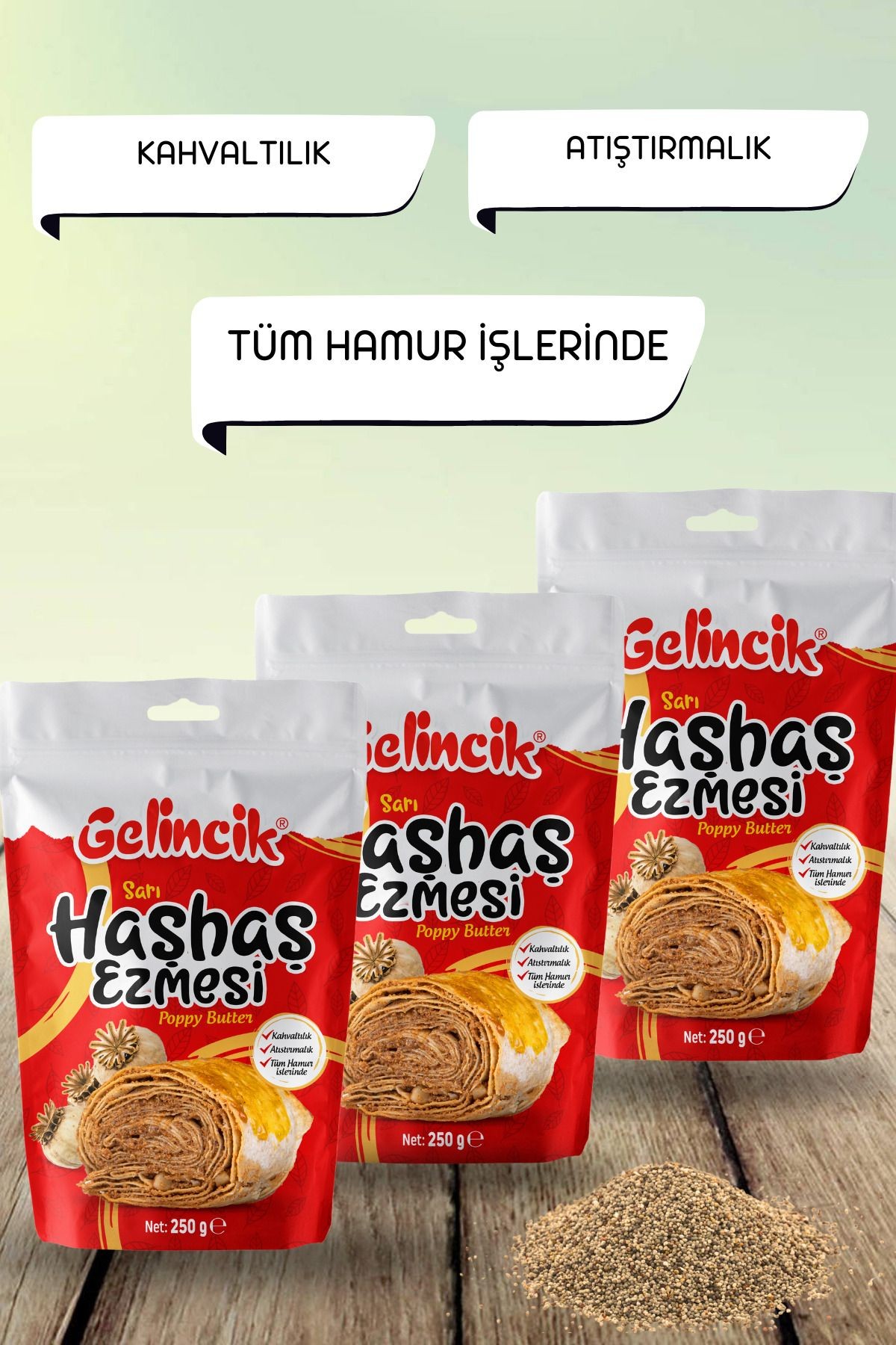 Hamur Işlerinde Kahvaltılık Sürülebilir Doğal Katkısız 250gr Özel Üretim Haşhaş Ezmesi