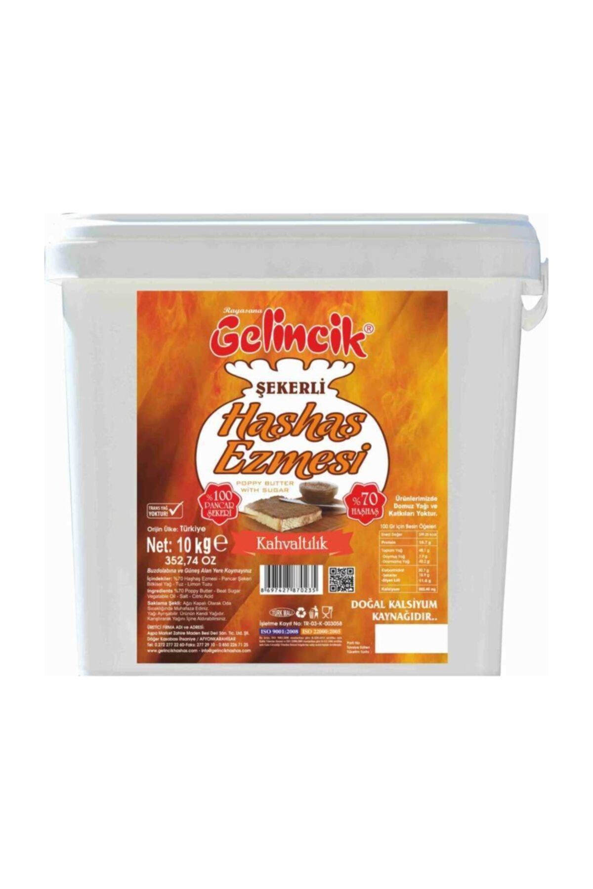 Şekerli Haşhaş Ezmesi 10 Kg.