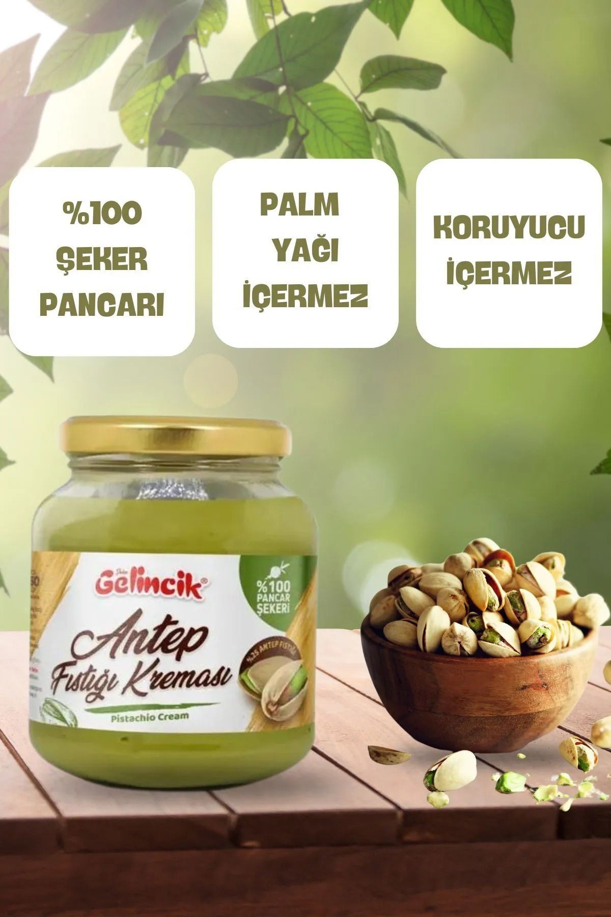 2'li Set 320G Leblebi Kreması ve 320G Kahvaltılık Sürülebilir Özel Üretim Antep Fıstığı Kreması