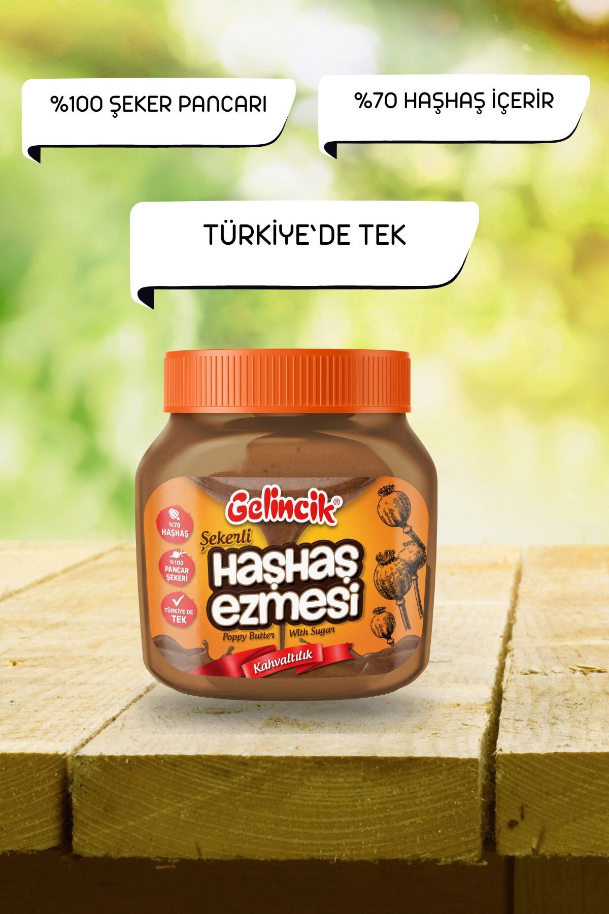 Kahvaltılık Sürülebilir Doğal Katkısız 650gr Özel Üretim Şekerli Haşhaş Ezmesi