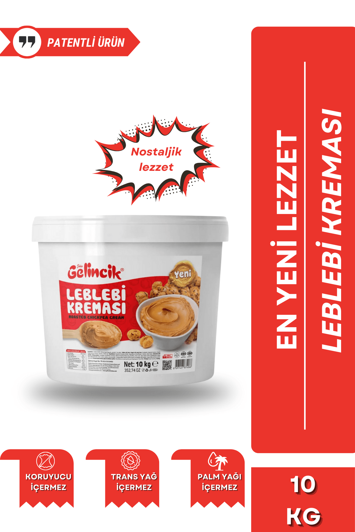 Kahvaltılık Sürülebilir Doğal Katkısız 10kg Özel Üretim Orijinal Leblebi Kreması