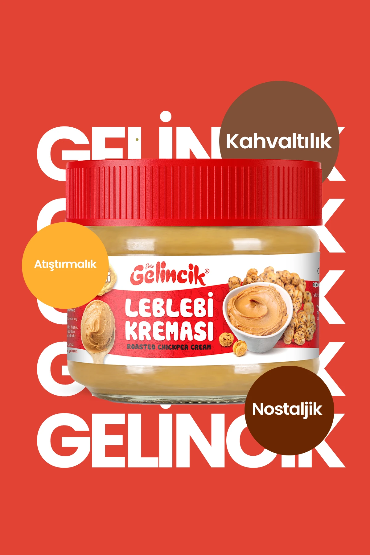 Kahvaltılık Sürülebilir Doğal Katkısız 320gr Özel Üretim Orijinal Leblebi Kreması