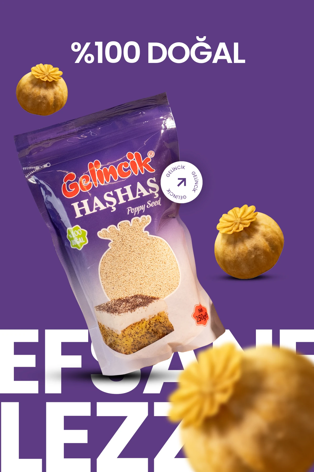 Doğal Katkısız Sarı Haşhaş Tohumu 250gr