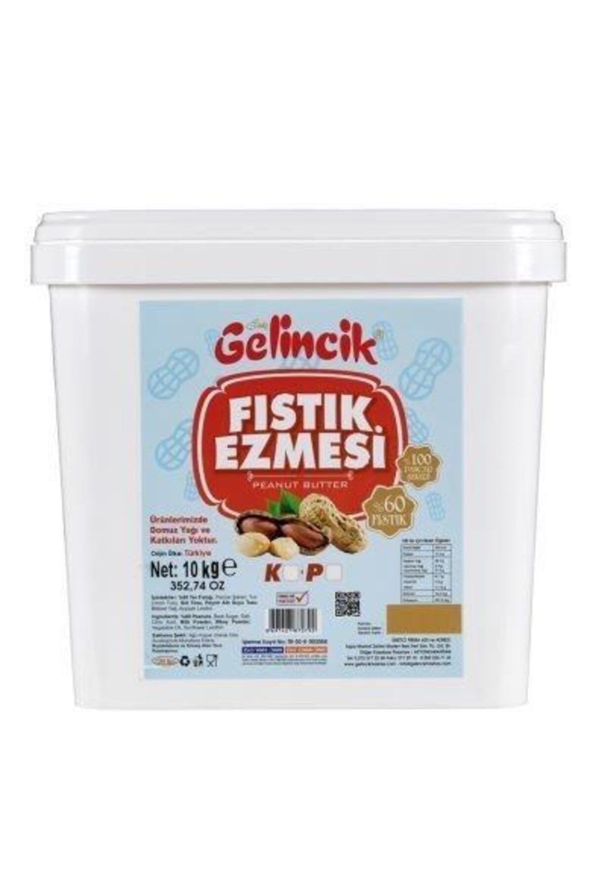 10 kg Fıstık Ezmesi Parçacıklı
