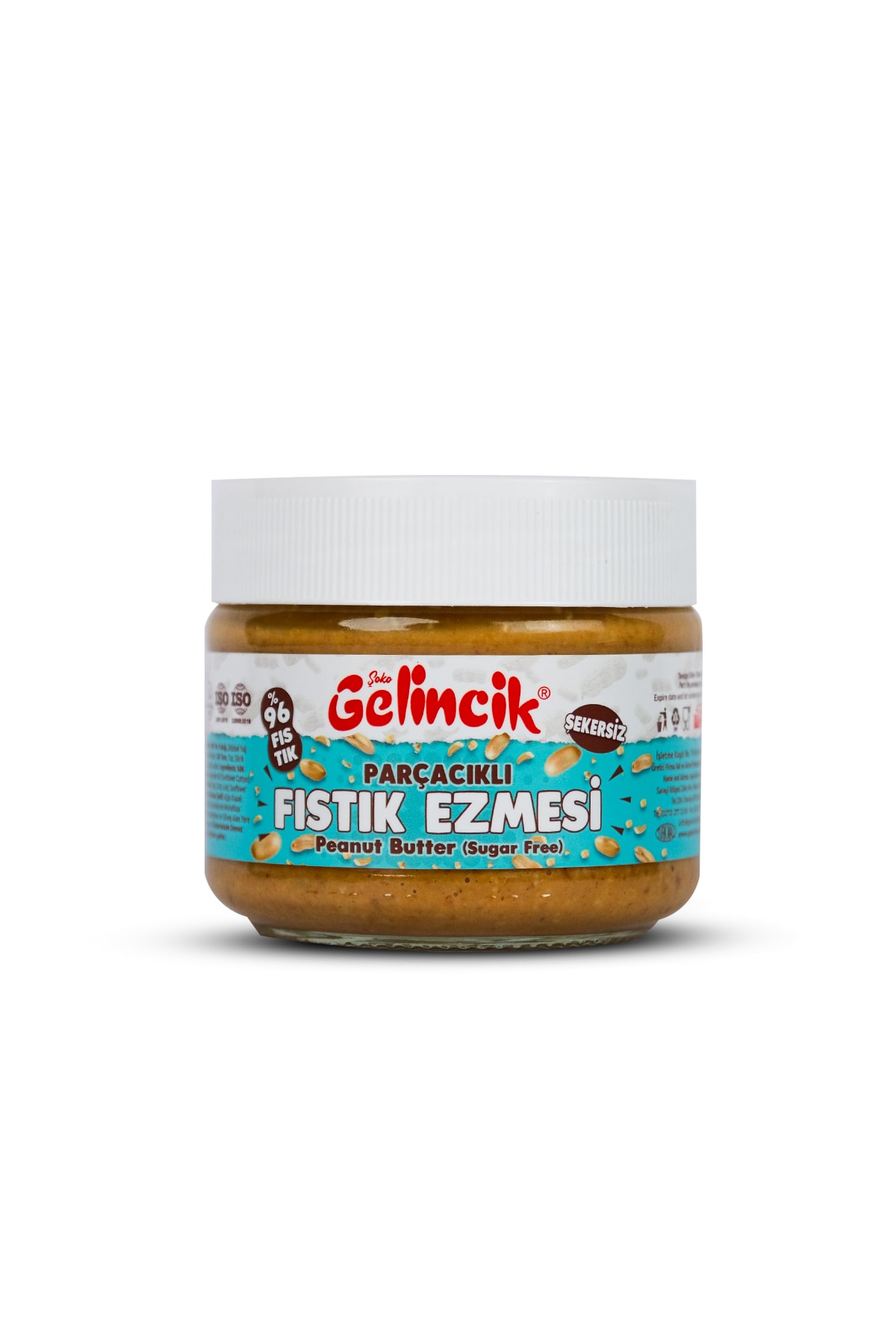 Kahvaltılık Sürülebilir Doğal Katkısız 300gr Özel Üretim Şekersiz Parçacıklı Fıstık Ezmesi