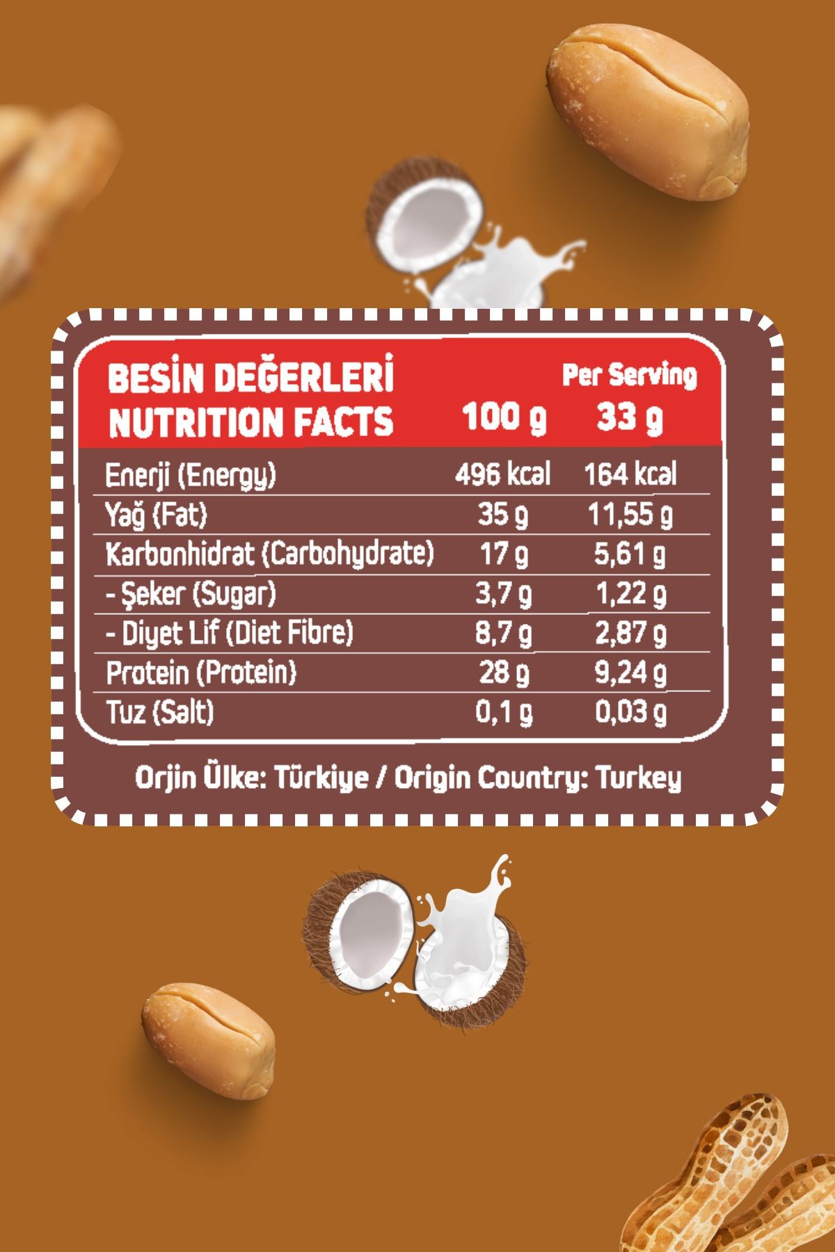 Kahvaltılık Sürülebilir Katkısız 320gr Özel Üretim Protein Kreması 100gr'da 28gr Içerir