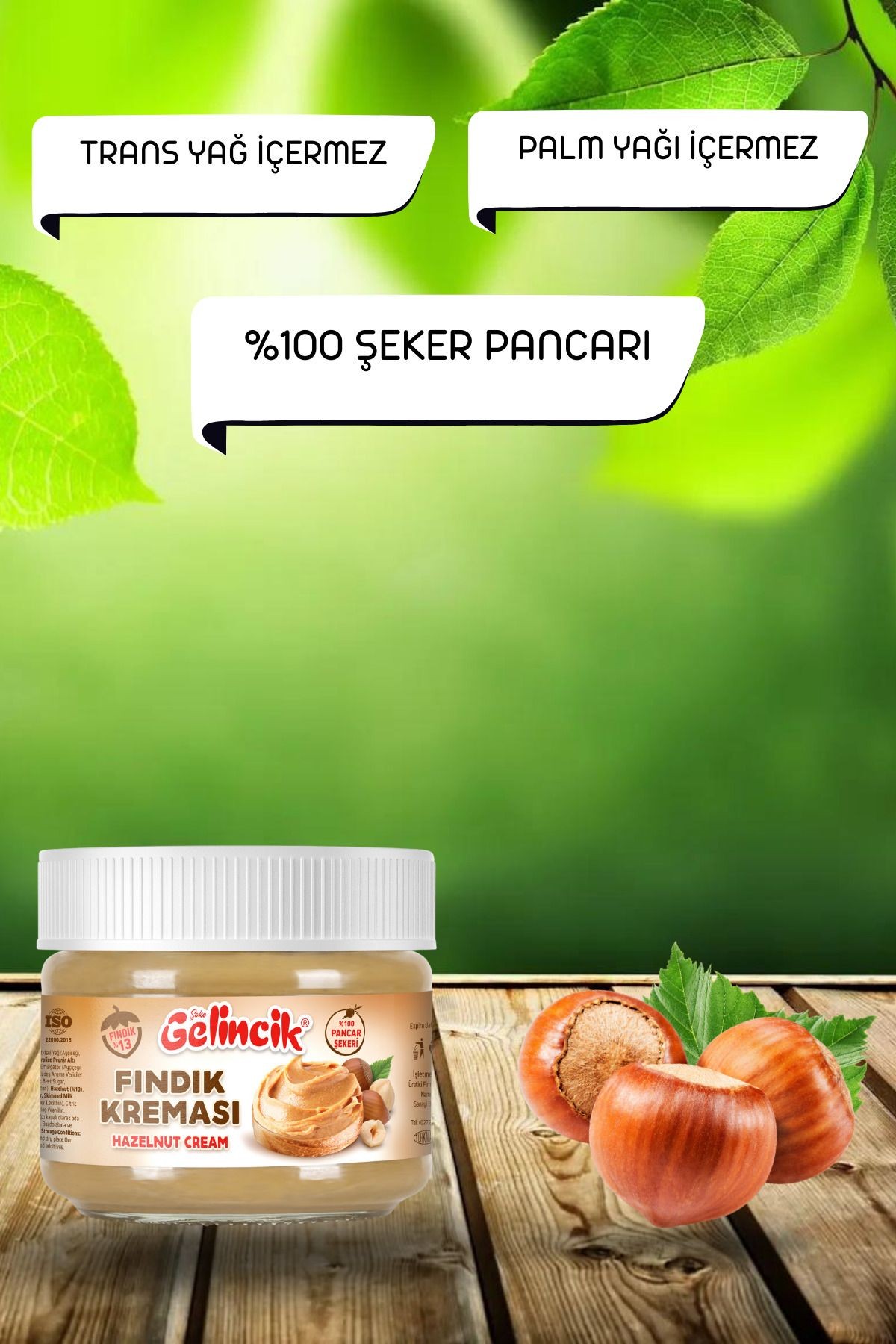 Kahvaltılık Sürülebilir Doğal Katkısız 320gr Özel Üretim Fındık Kreması