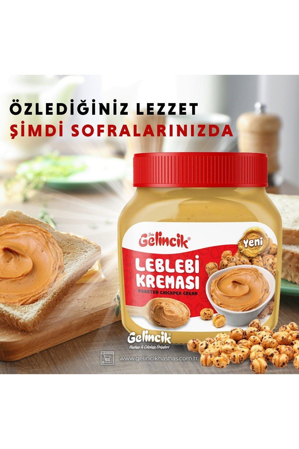 Kahvaltılık Sürülebilir Doğal Katkısız 5kg Özel Üretim Orijinal Leblebi Kreması