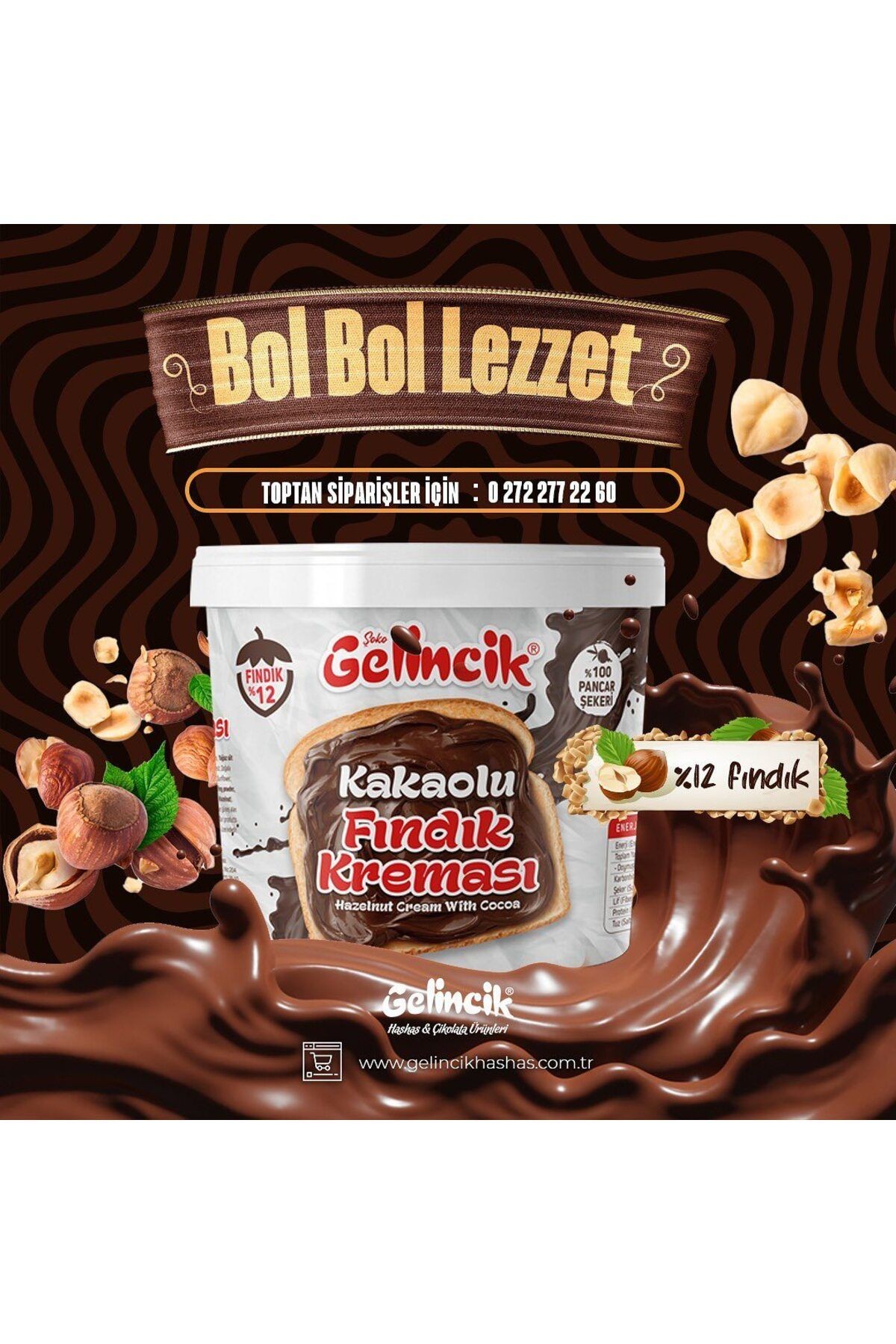 Kahvaltılık Sürülebilir Doğal Katkısız 650gr Özel Üretim Kakaolu Fındık Kreması