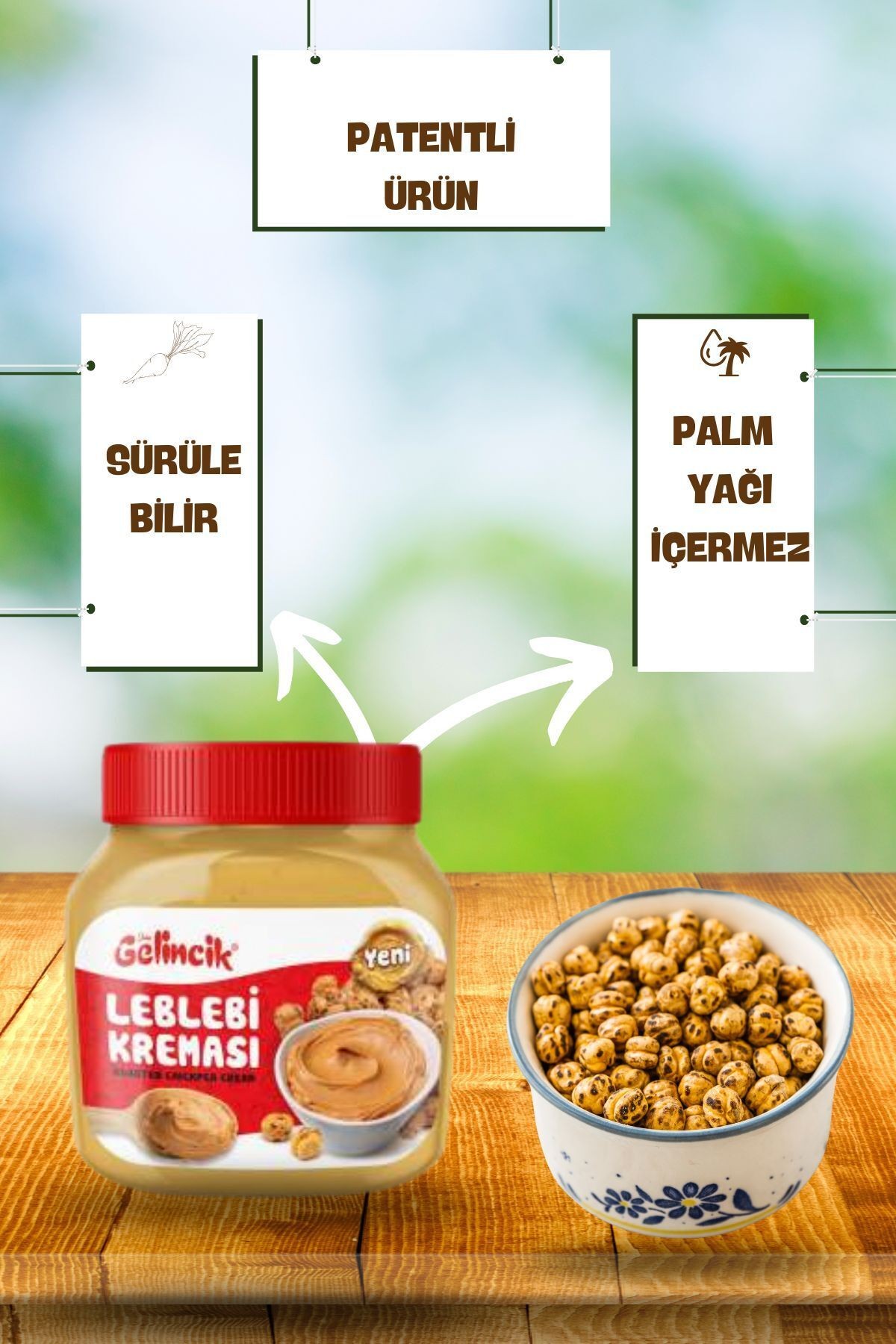Kahvaltılık Sürülebilir Doğal Katkısız 650gr Özel Üretim Orijinal Leblebi Kreması