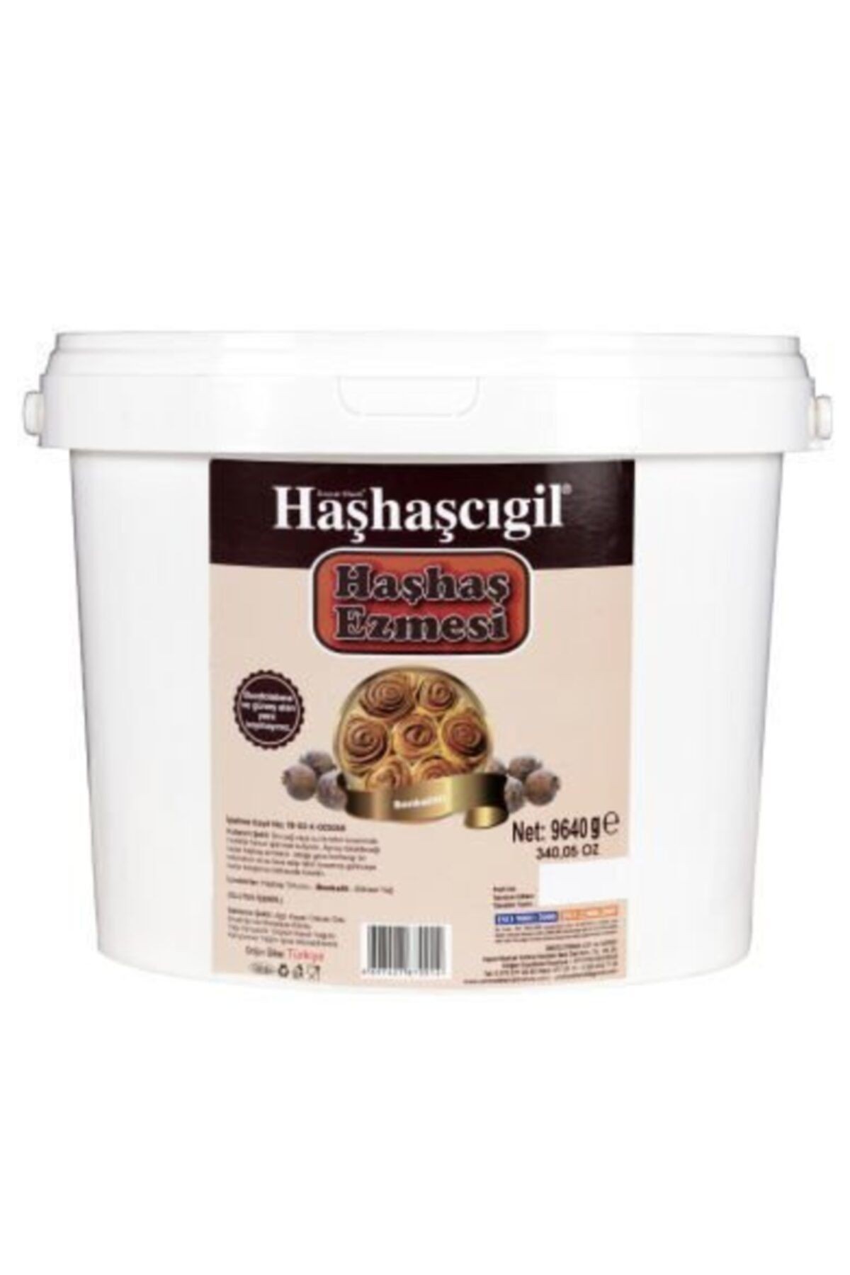 Haşhaşella Gelincik Hamur Işlerinde Kahvaltılık Doğal Katkısız 10kg Özel Üretim Haşhaş Ezmesi
