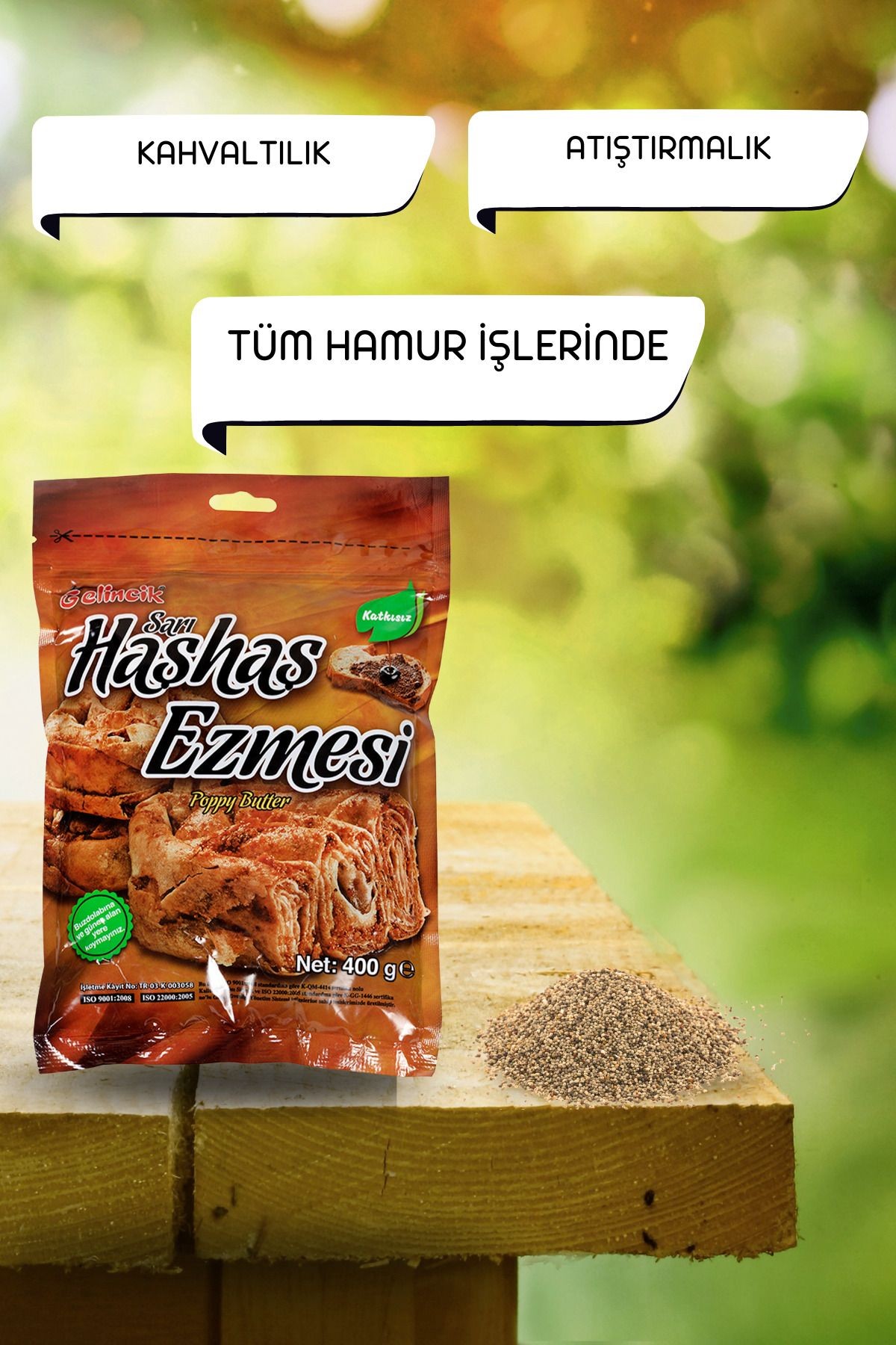 Kahvaltılık Hamur Işlerinde Doğal 500gr Özel Üretim Haşhaş Ezmesi