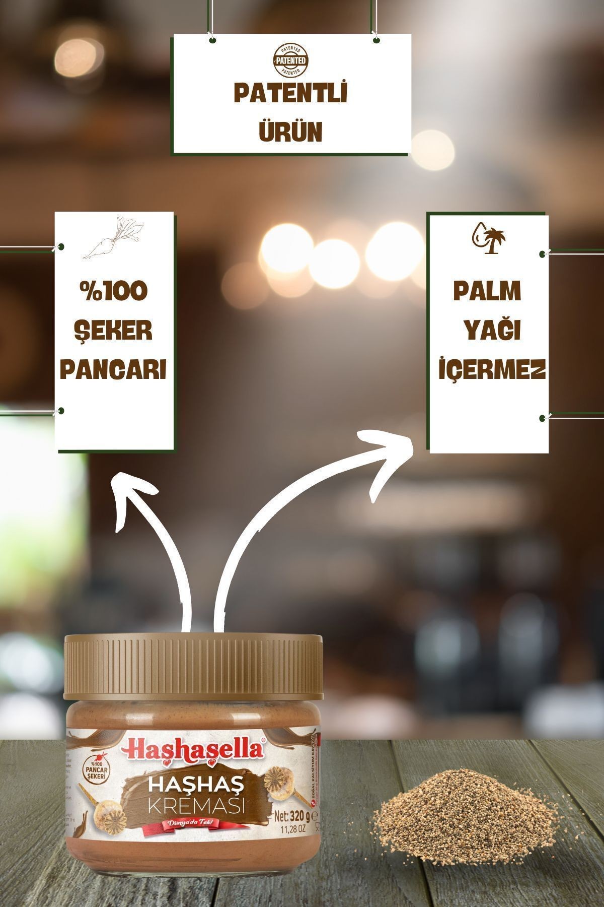 Gelincik Kahvaltılık Sürülebilir Doğal Katkısız 320gr Özel Üretim Haşhaş Kreması