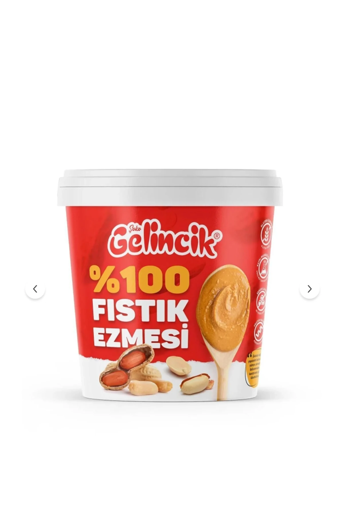 Fıstık Ezmesi Şekersiz %100 Saf Doğal Katkısız Taze Çekim Glutensiz Doğal Fıstık Ezmesi 1 KG