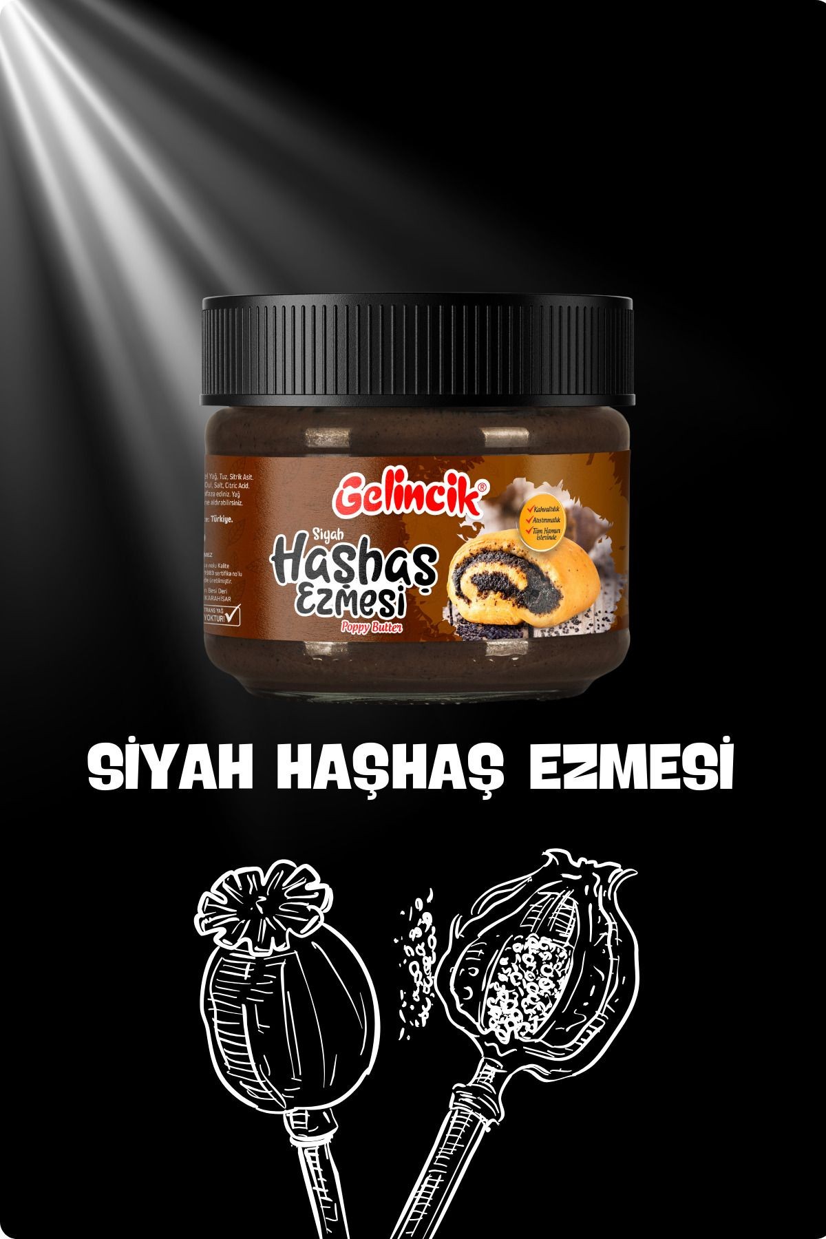 320 gr Siyah Haşhaş Ezmesi