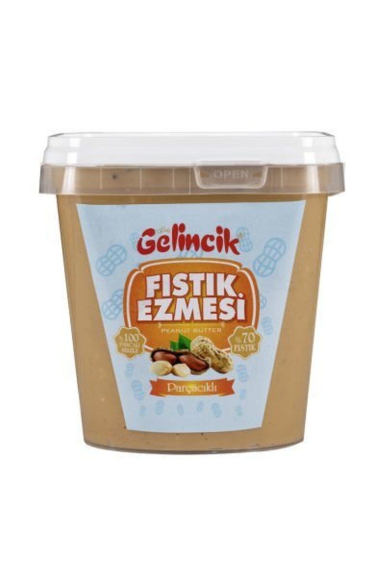 Parçacıklı Fıstık Ezmesi 900 Gr Kase