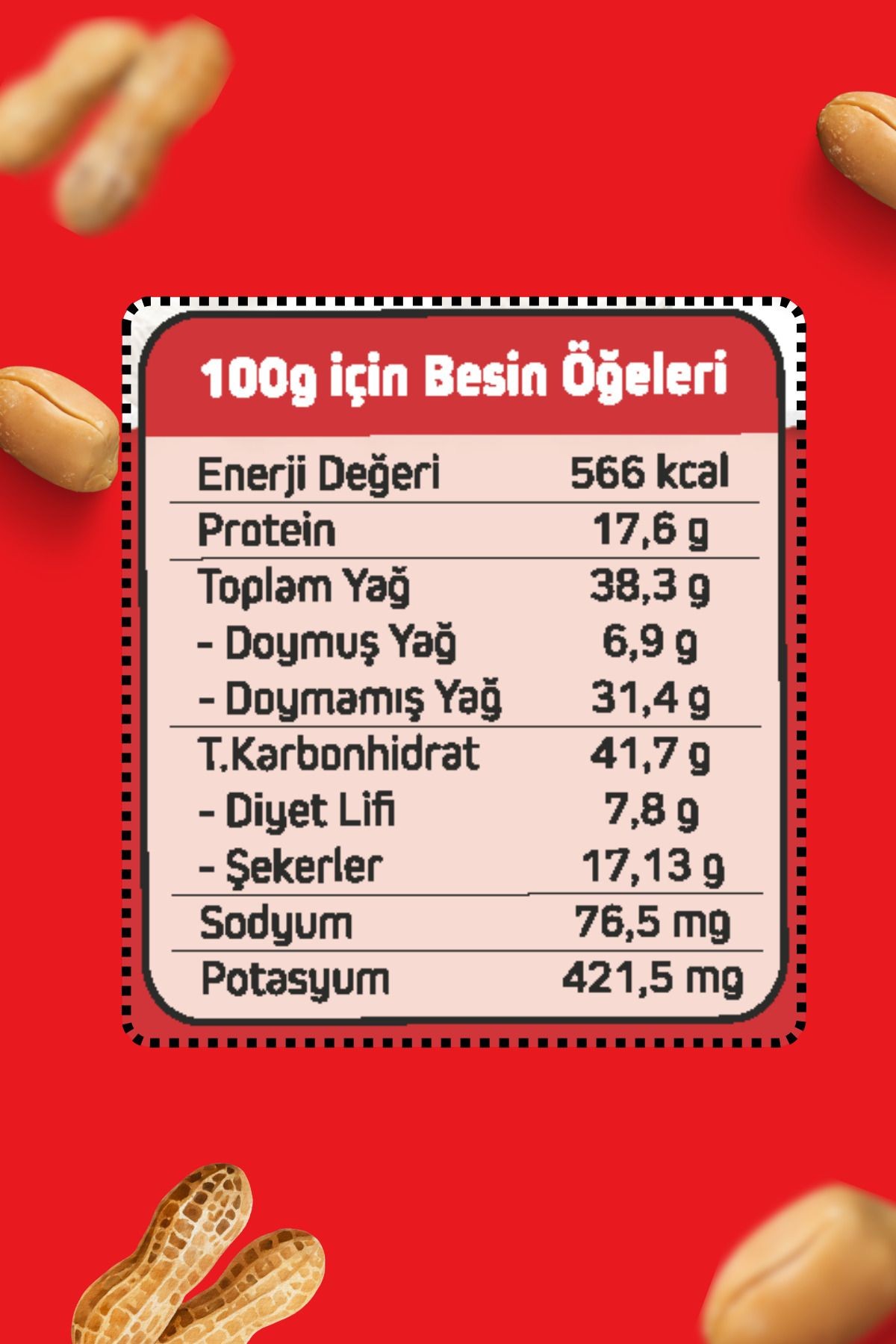 Kahvaltılık Sürülebilir Doğal Katkısız 320gr Kavanoz Özel Üretim Şekerli Fıstık Ezmesi