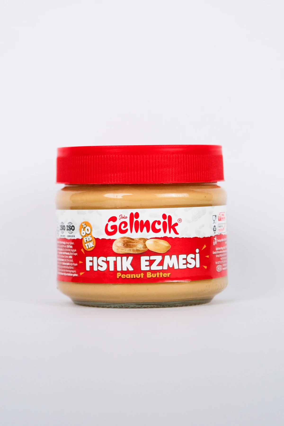 Kahvaltılık Sürülebilir Doğal Katkısız 320gr Kavanoz Özel Üretim Şekerli Fıstık Ezmesi