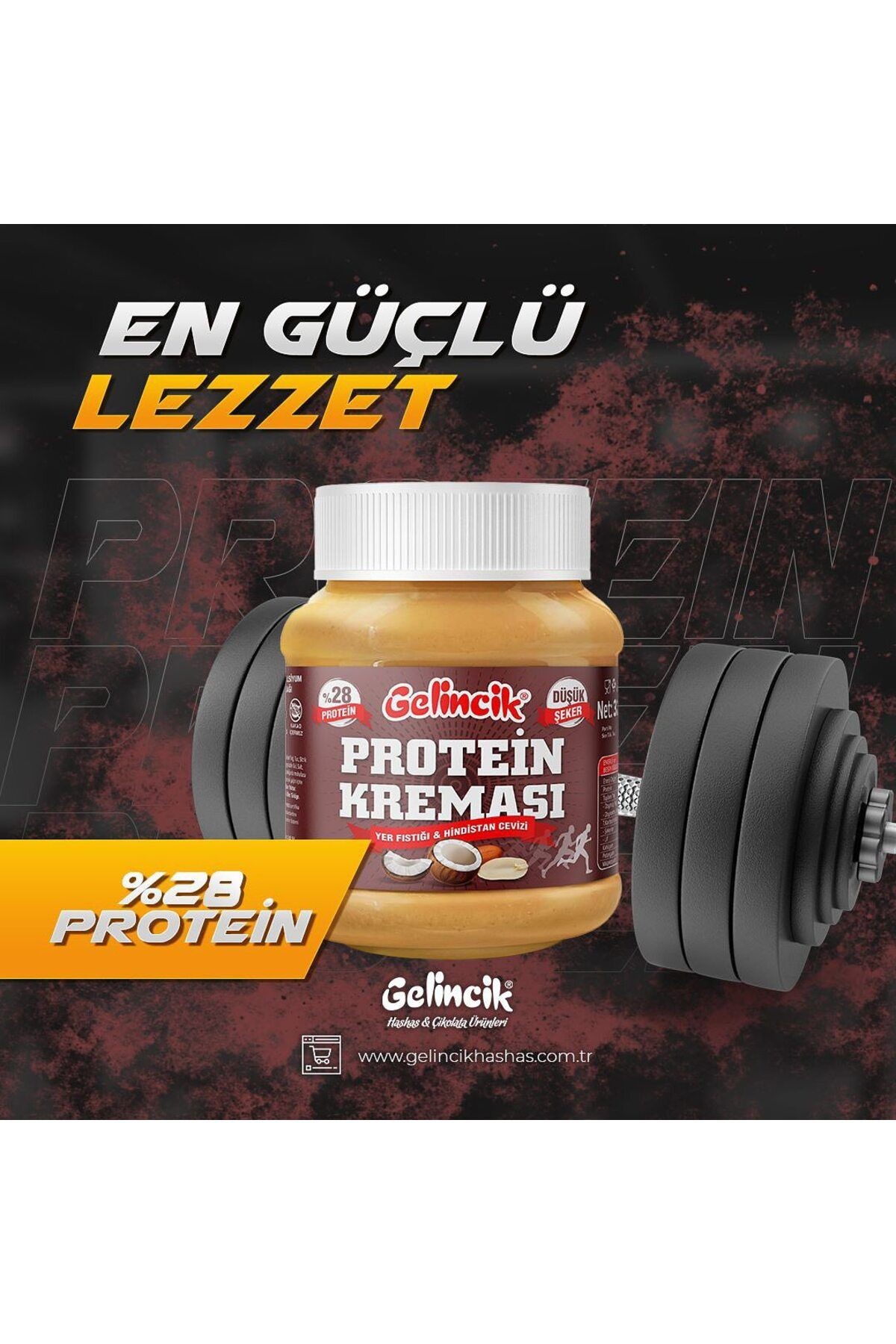 Kahvaltılık Sürülebilir Doğal Katkısız 650gr Özel Üretim Protein Kreması