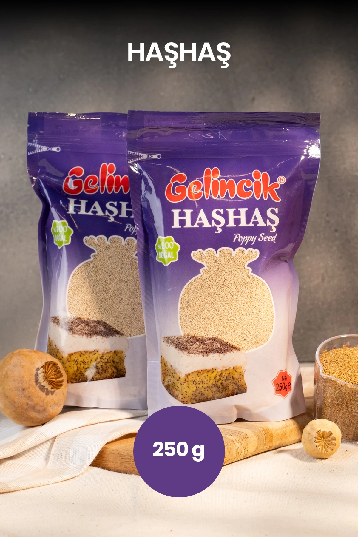 Doğal Katkısız Sarı Haşhaş Tohumu 250gr