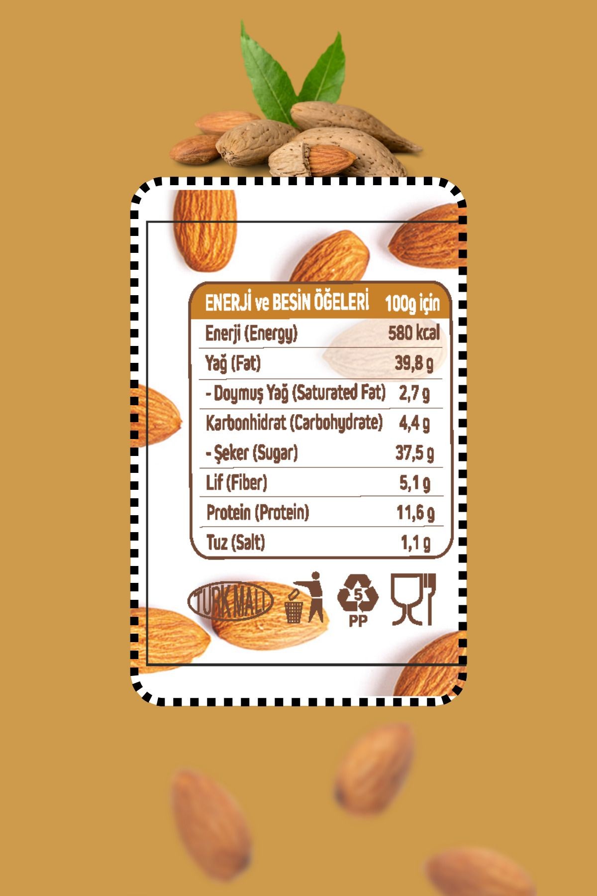 PARÇACIKLI BADEM KREMASI KAHVALTILIK ÖZEL ÜRETİM 5KG SÜRÜLEBİLİR BADEM KREMASI