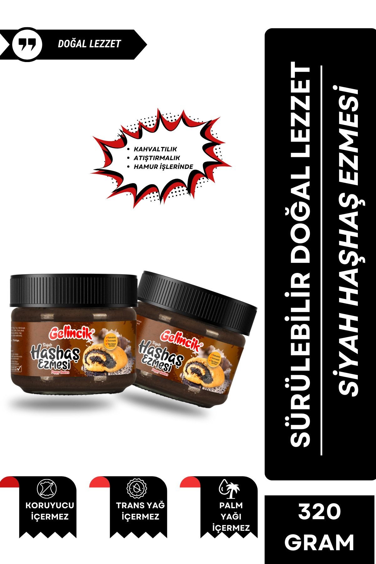 320 gr Siyah Haşhaş Ezmesi