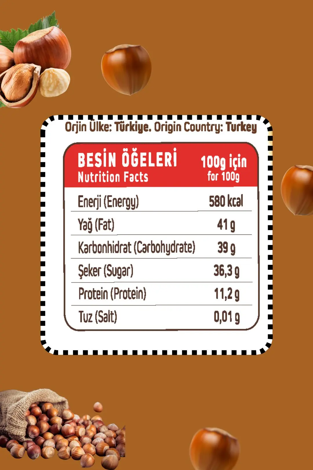 Kahvaltılık Sürülebilir Doğal Katkısız 300gr Özel Üretim Fındık Ezmesi
