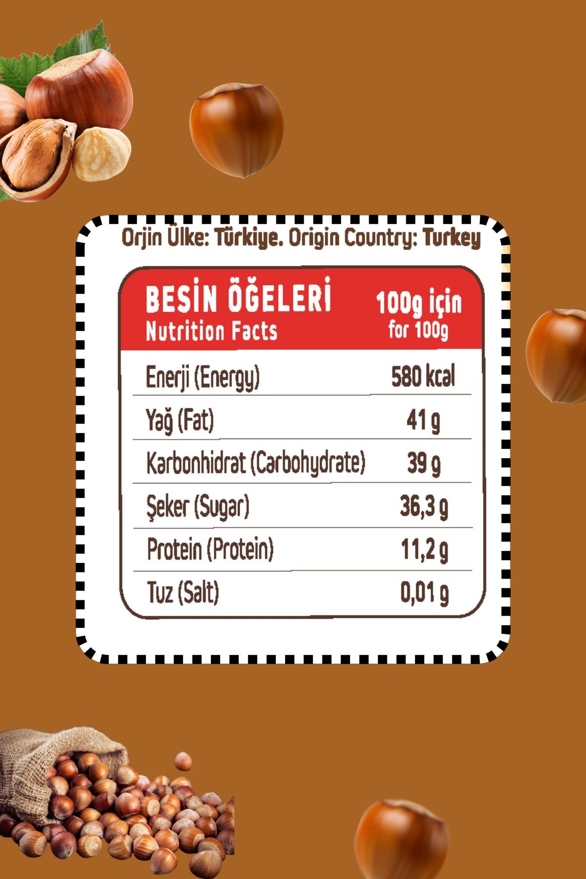Kahvaltılık Sürülebilir Doğal Katkısız 300gr Özel Üretim Fındık Ezmesi