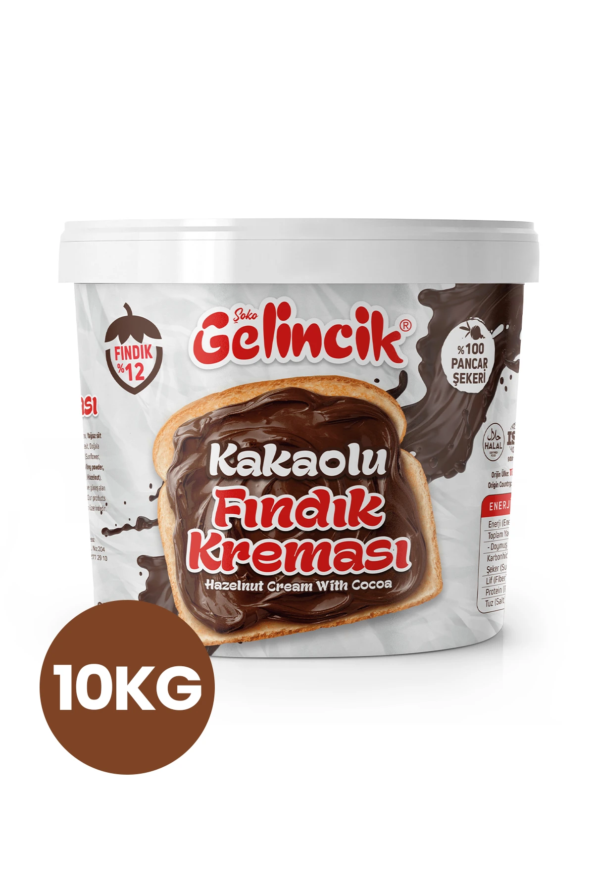Kahvaltılık Sürülebilir Doğal Katkısız 10kg Özel Üretim Kakaolu Fındık