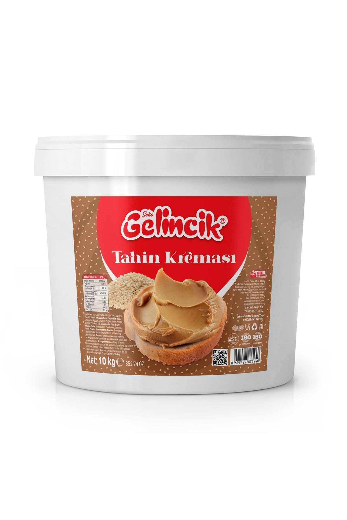 TAHİN KREMASI ÖZEL ÜRETİM 10KG SÜRÜLEBİLİR KAHVALTILIK TAHİNLİ KREMA