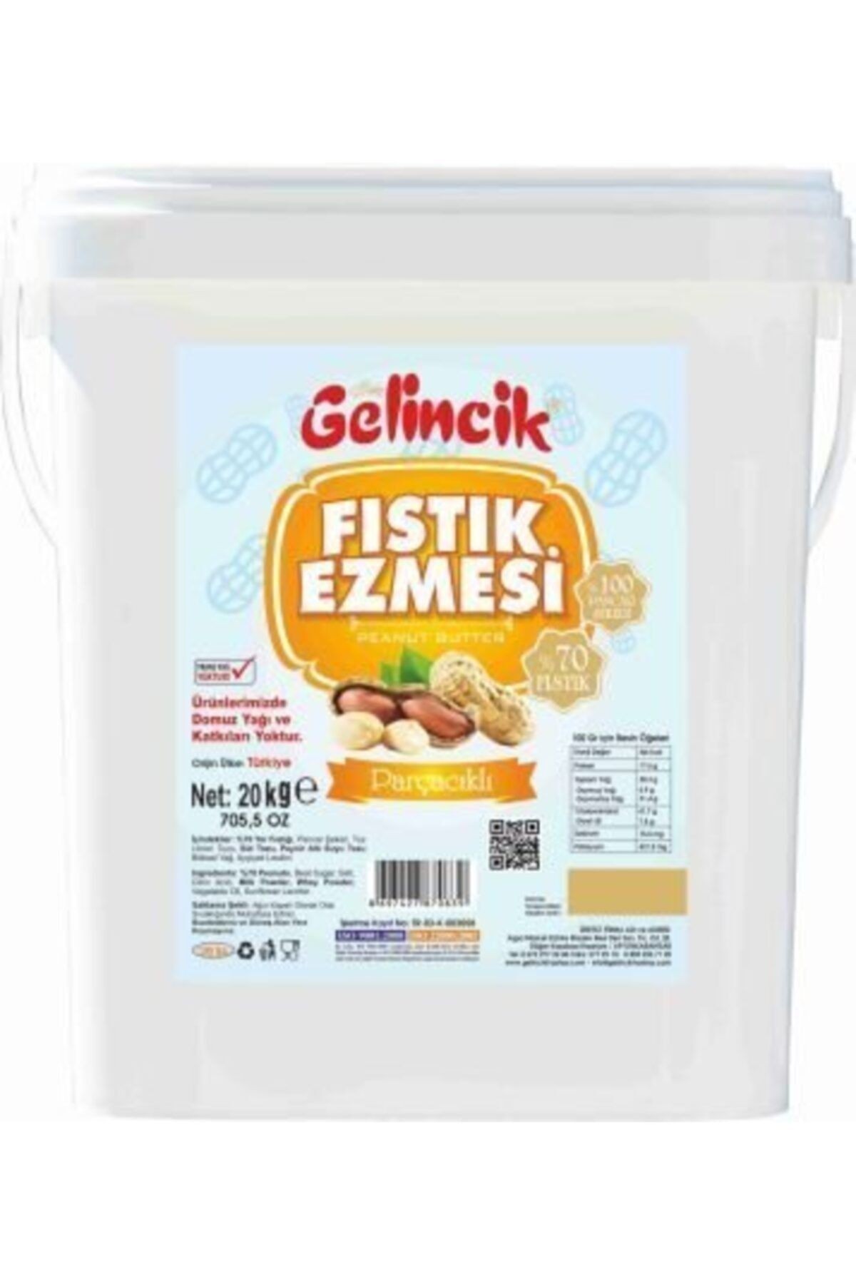 Parçacıklı Fıstık Ezmesi 20kg