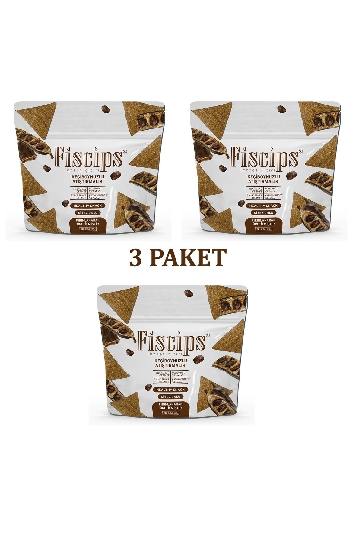 healthy snacks wıthout addıtıves & preservatıves & sugar free wıth carob, eınkorn flour ,3packs - Triple Package
